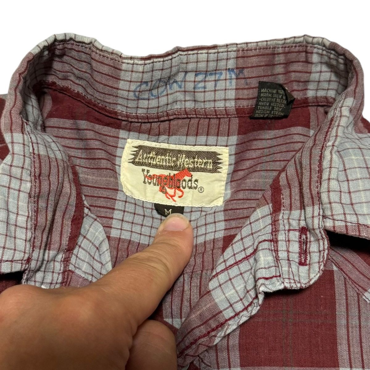 Vintage VNTG Authentic Western Youngbloods Pearl Snap Shirt Mens M Size US M / EU 48-50 / 2 - 5 Thumbnail