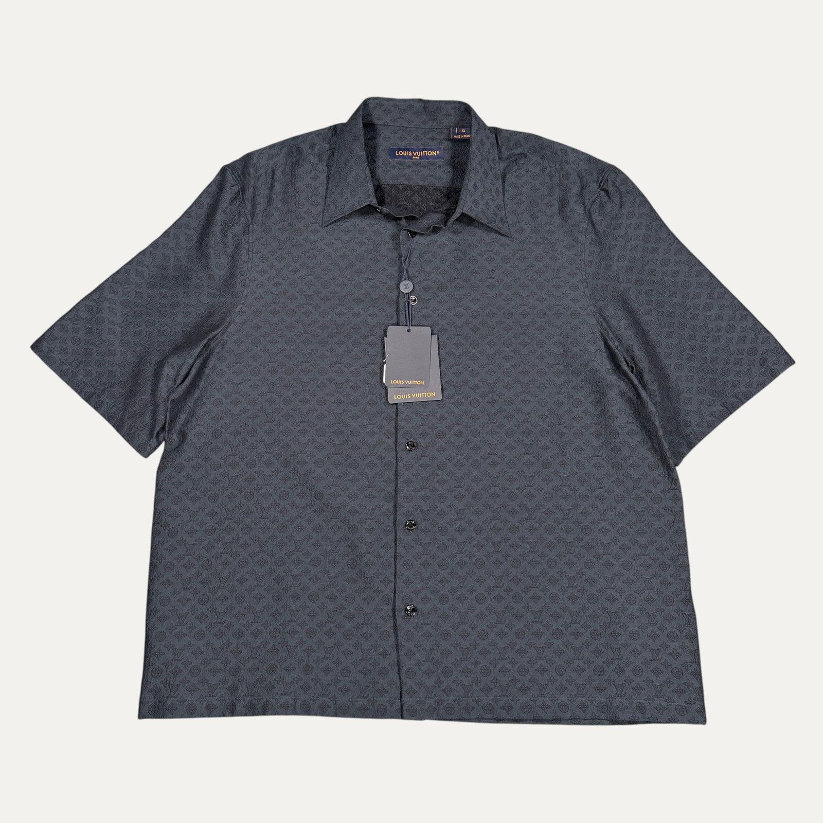 Louis Vuitton Louis Vuitton Mini Monogram Silk Blend Button Up T-Shirt Size XL / US 12-14 / IT 48-50 - 1 Thumbnail
