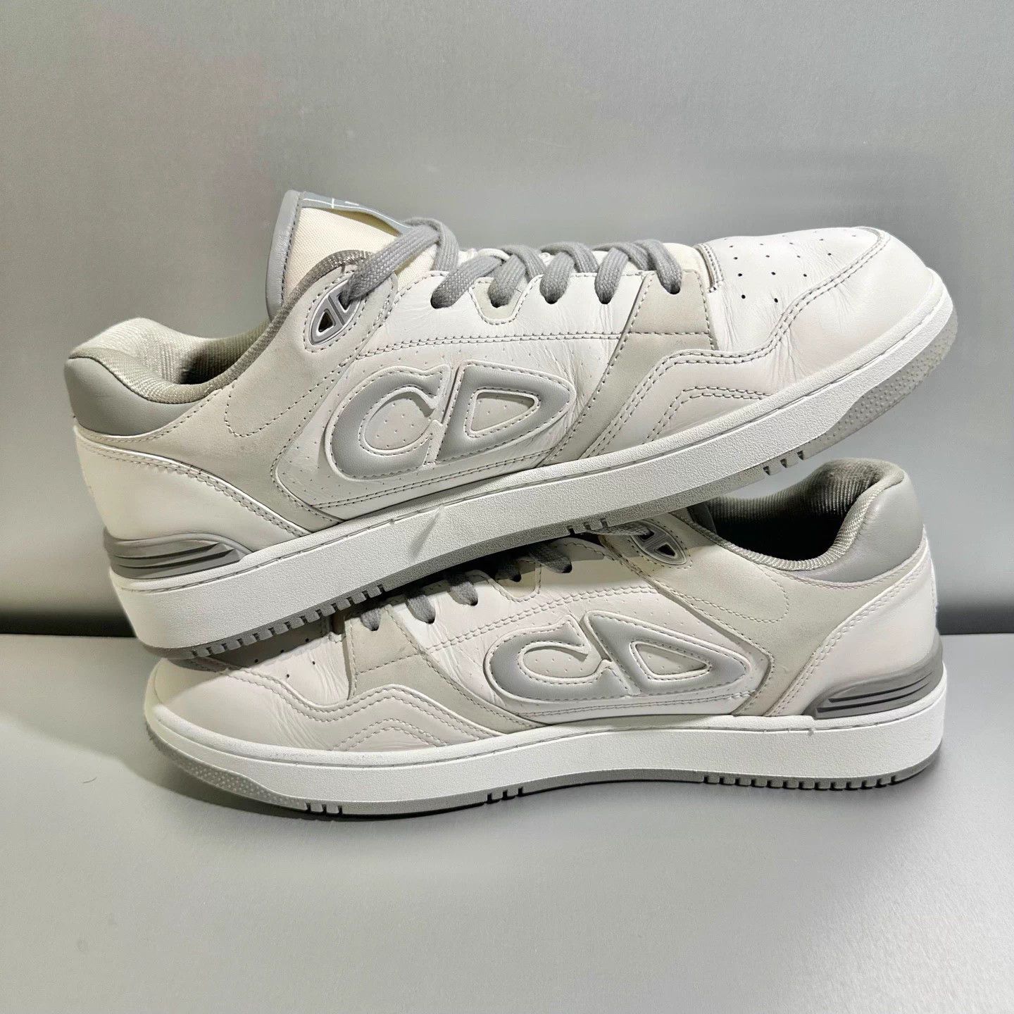 Dior Dior B57 Gray/White Sneakers 45 Size US 12 / EU 45 - 4 Thumbnail
