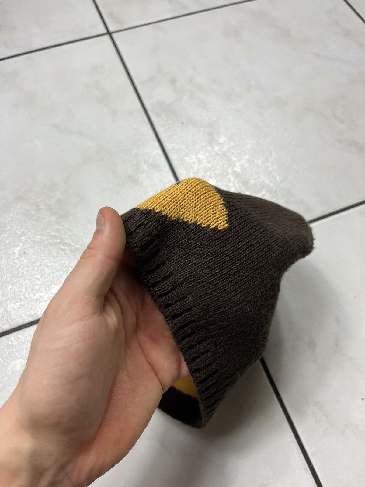 Diesel × Vintage Vintage Diesel y2k beanie knitted big logo cap hat Size ONE SIZE - 14 Thumbnail