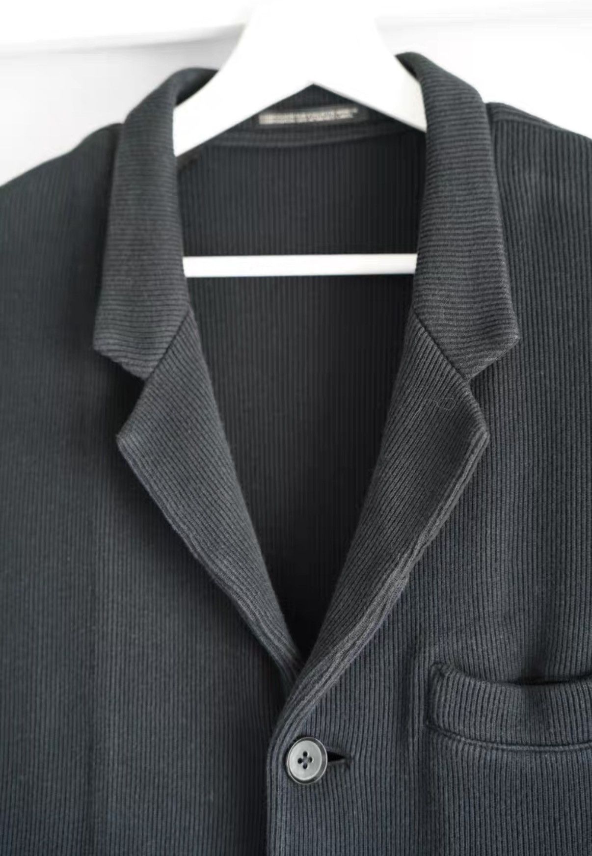 Yohji Yamamoto Yohji Yamamoto Defeated Soldier Striped Texture Blazer K4 Size US M / EU 48-50 / 2 - 3 Thumbnail