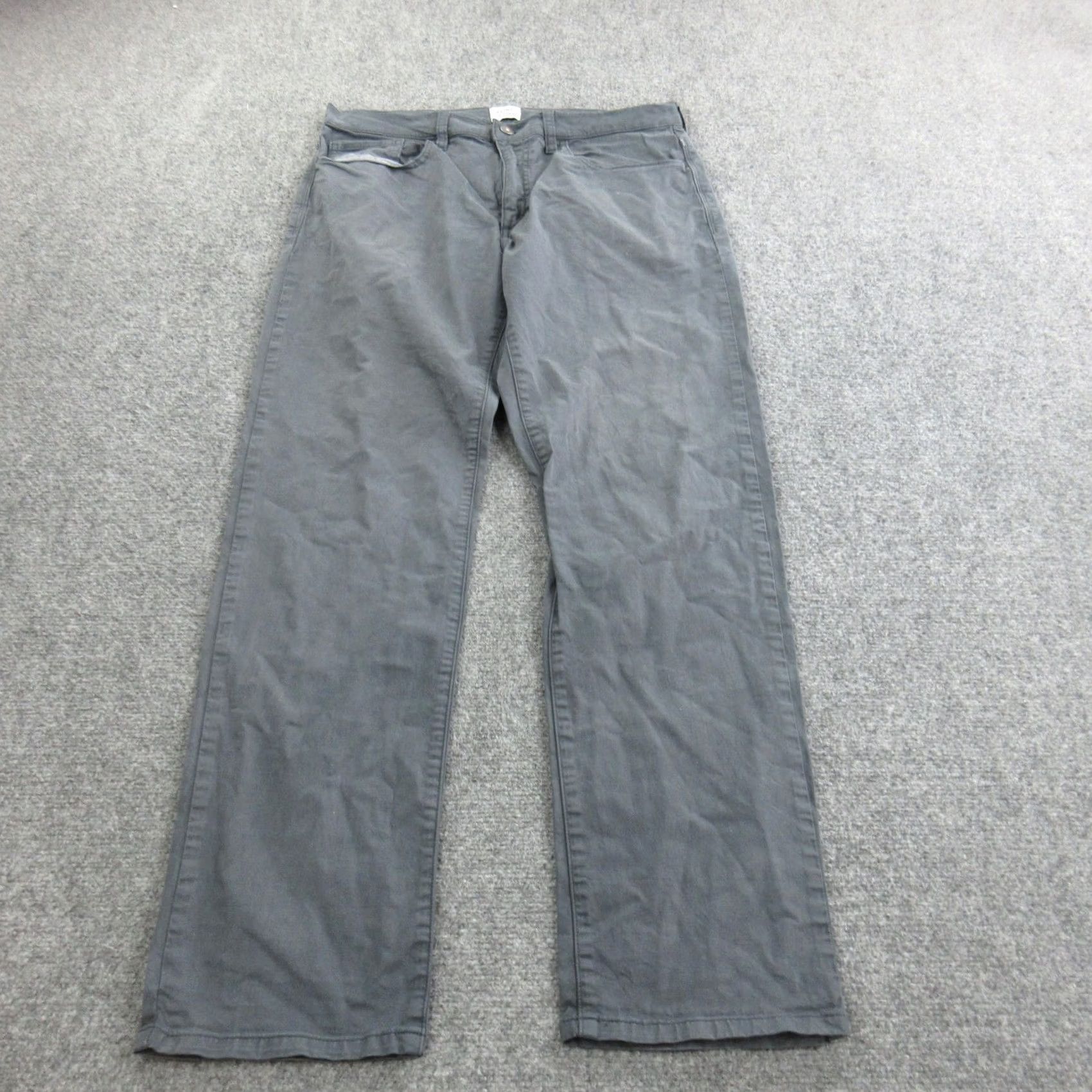 Flint And Tinder Flint and Tinder Jeans Mens 32x30 Gray Straight Fit Denim Casual Pants Size US 32 / EU 48 - 2 Thumbnail