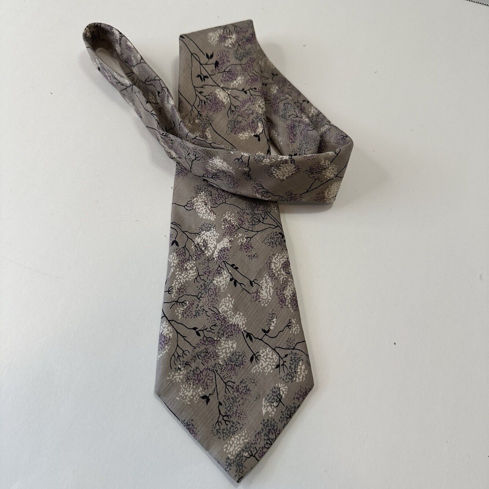Other Central Dept Store Bankok Thailand Tie Thai Silk Purple Size ONE SIZE - 9 Thumbnail