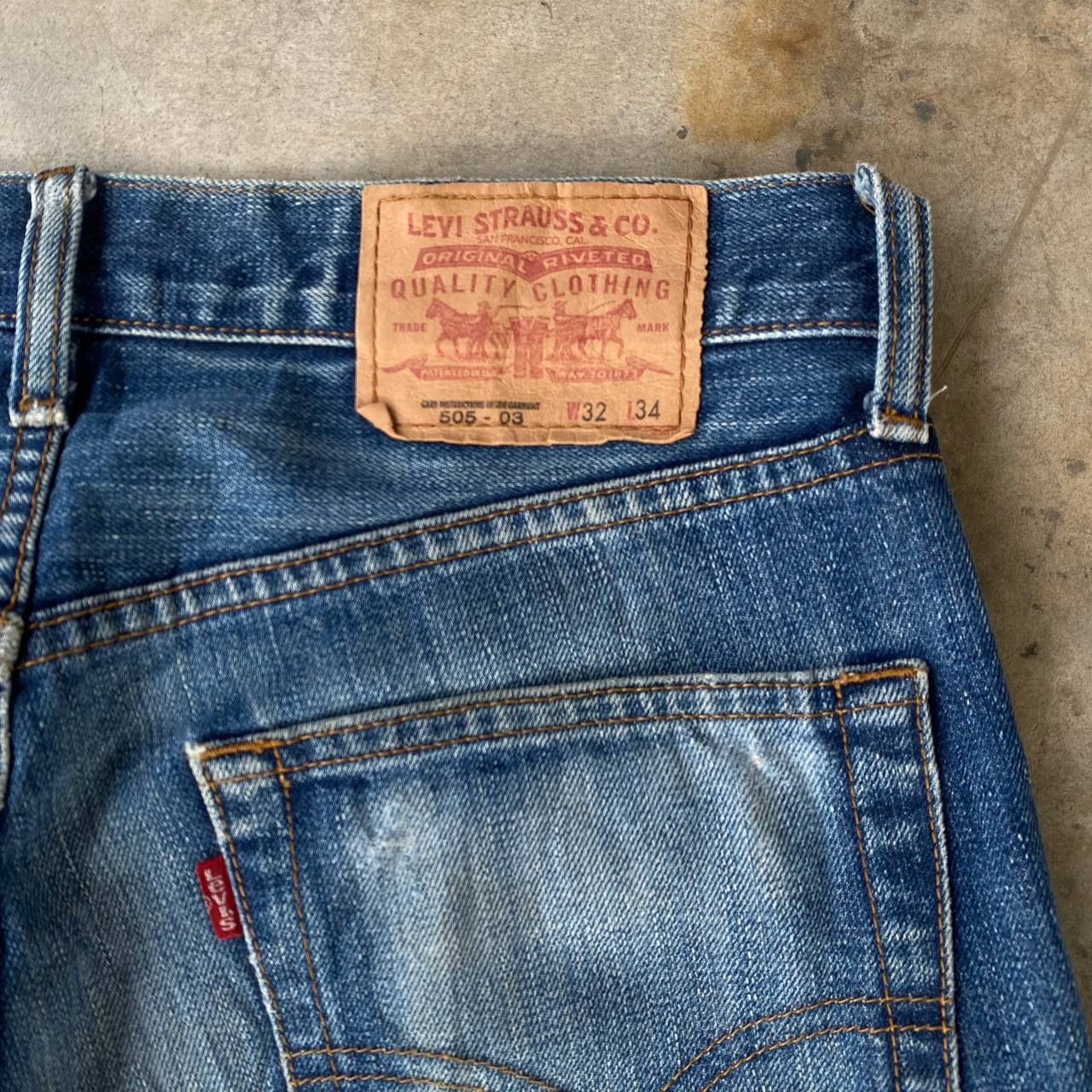 Levi's Vintage Clothing W32X29" VINTAGE LEVIS 505 DISTRESSED DIRTY DENIM J09-01 Size US 32 / EU 48 - 15 Thumbnail