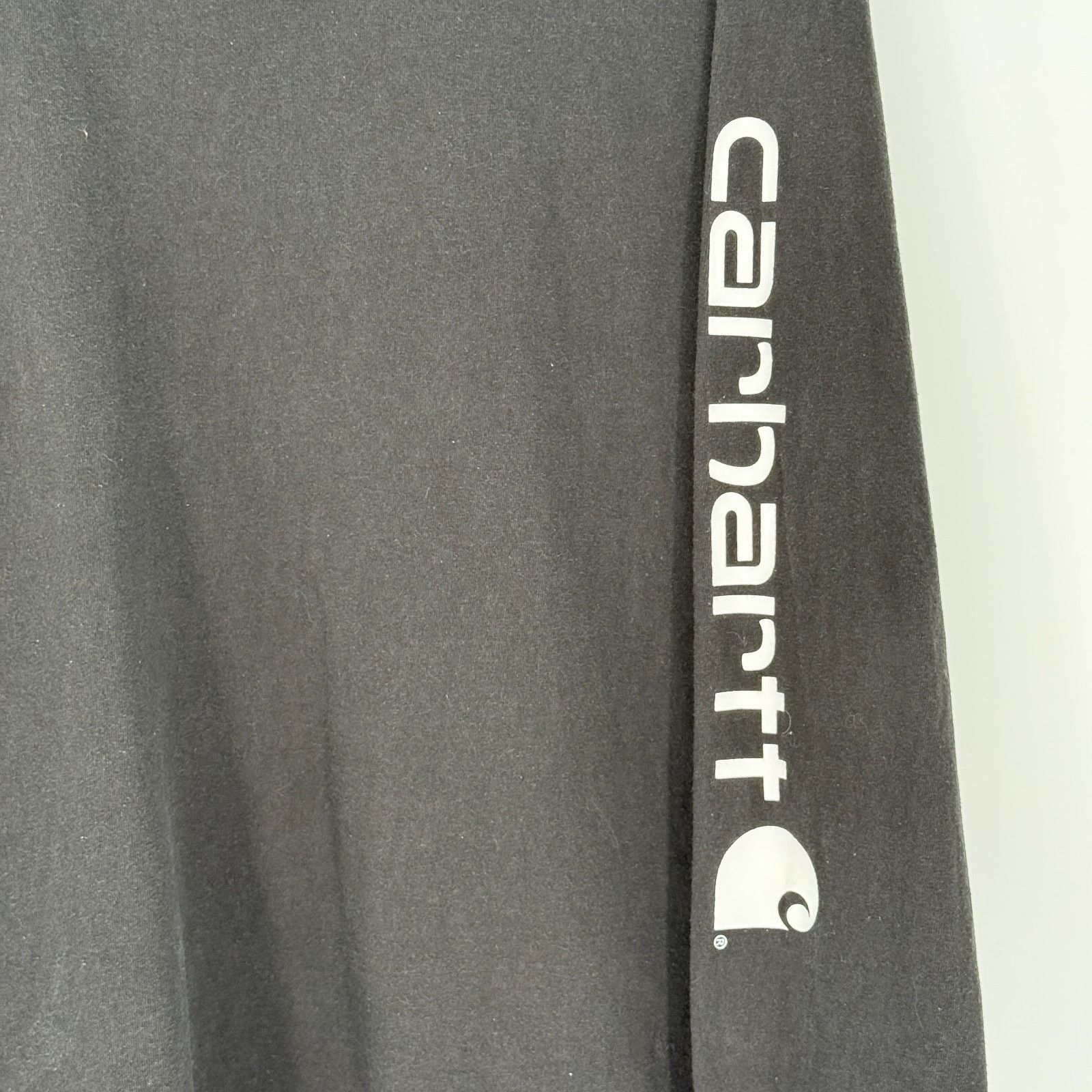 Carhartt Carhartt Long Sleeve Crewneck Black Graphic Logo-Sleeve Men' Size US XL / EU 56 / 4 - 2 Thumbnail