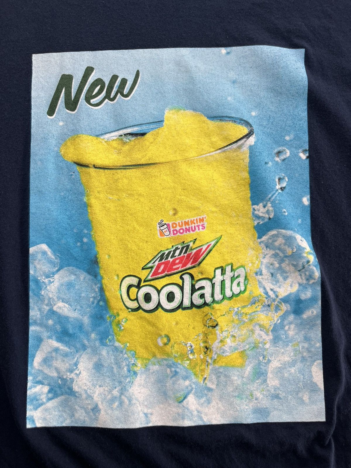 Junk Food × Mountain Dew × Vintage New Dunkin’Donuts Mountain Dew Coolatta Promo Tshirt Size US XL / EU 56 / 4 - 6 Thumbnail