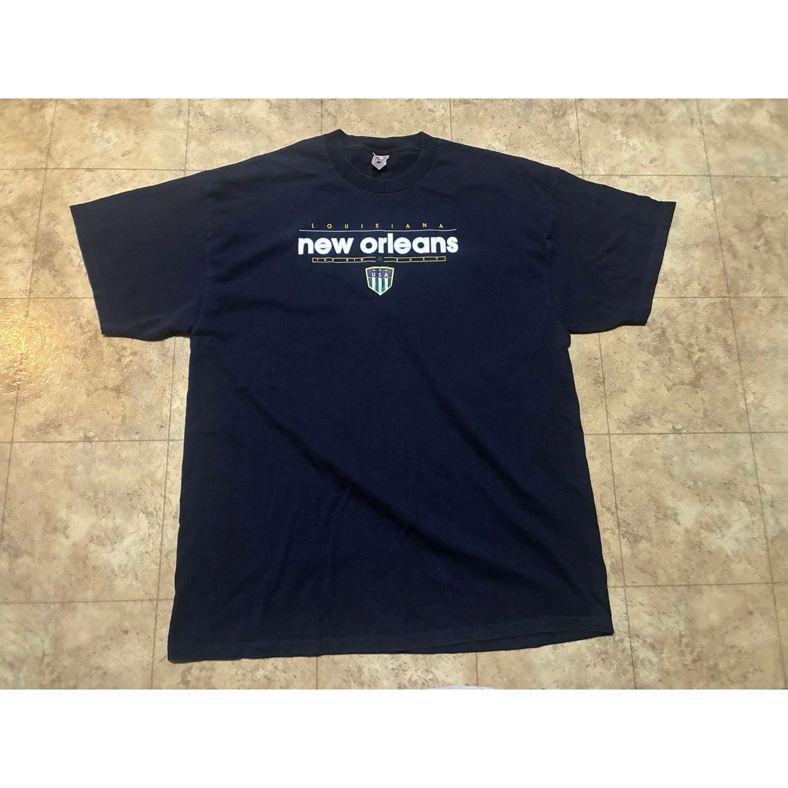 Delta Vintage New Orleans The Big Easy Navy T-Shirt XXL Size US XXL / EU 58 / 5 - 1 Thumbnail