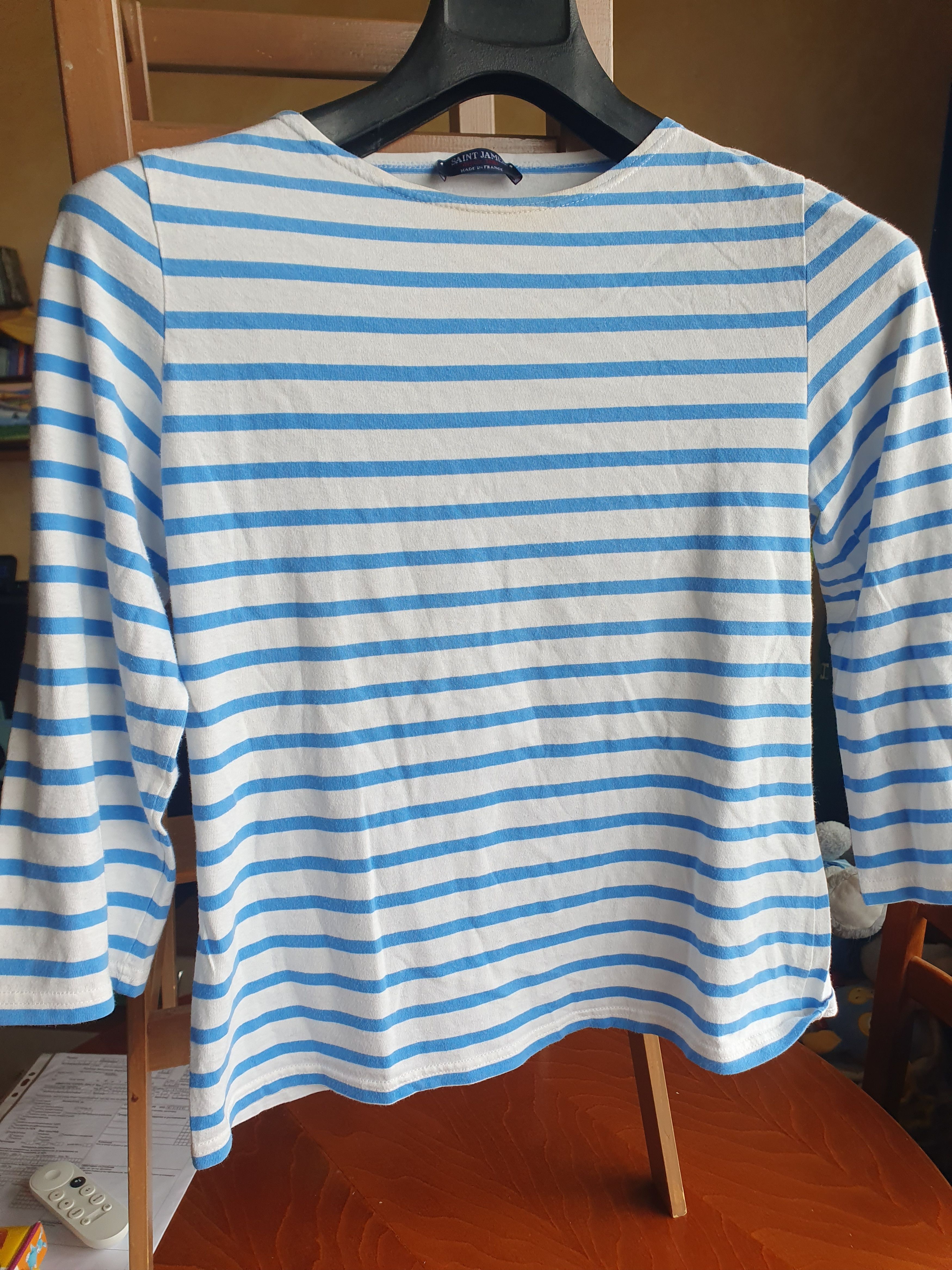 Saint James × Swagger Saint James Breton Sailor Striped 3/4 Sleeve Top sz US6/GB10 Size M / US 6-8 / IT 42-44 - 1 Thumbnail