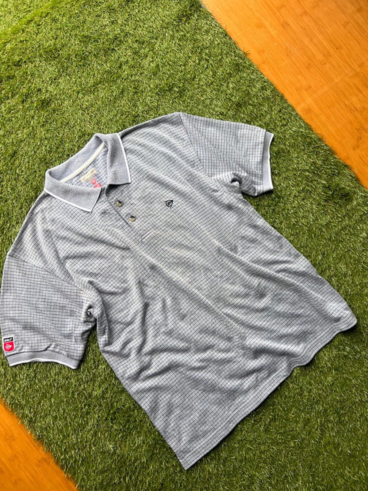 Dunlop Vintage Dunlop Grey Polo Size US XL / EU 56 / 4 - 3 Thumbnail