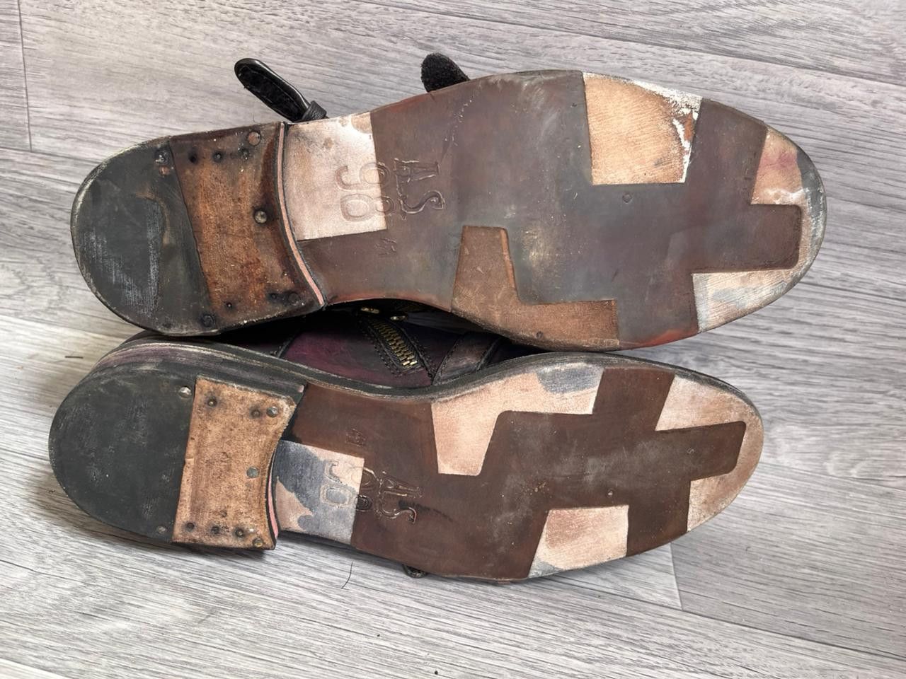 A.S.98 A.S.98 Cracked Leather Veg Tan Derby Avant Garde Shoes Size US 8 / EU 41 - 6 Thumbnail