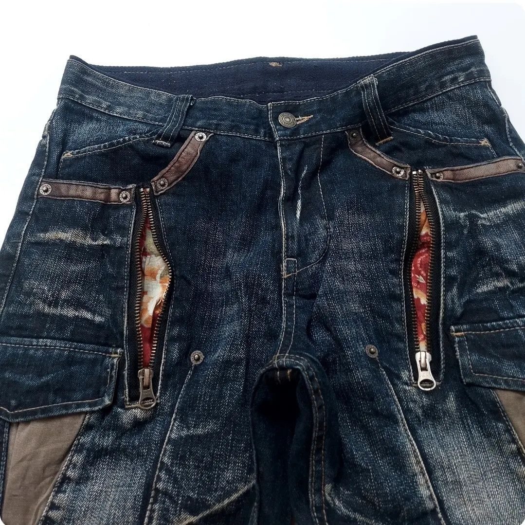 Japanese Brand × PPFM Japanese Brand PPFM Bondage Zipper Jeans Size US 30 / EU 46 - 10 Thumbnail