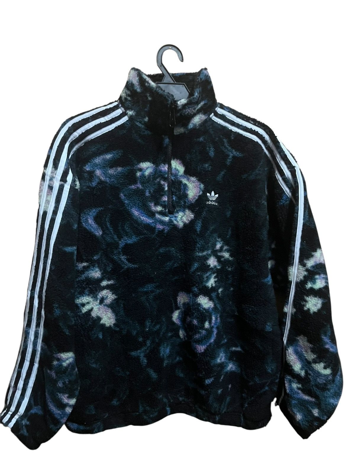 Adidas Adidas Flower Motif Fleece Warm Jacket Size US M / EU 48-50 / 2 - 1 Thumbnail