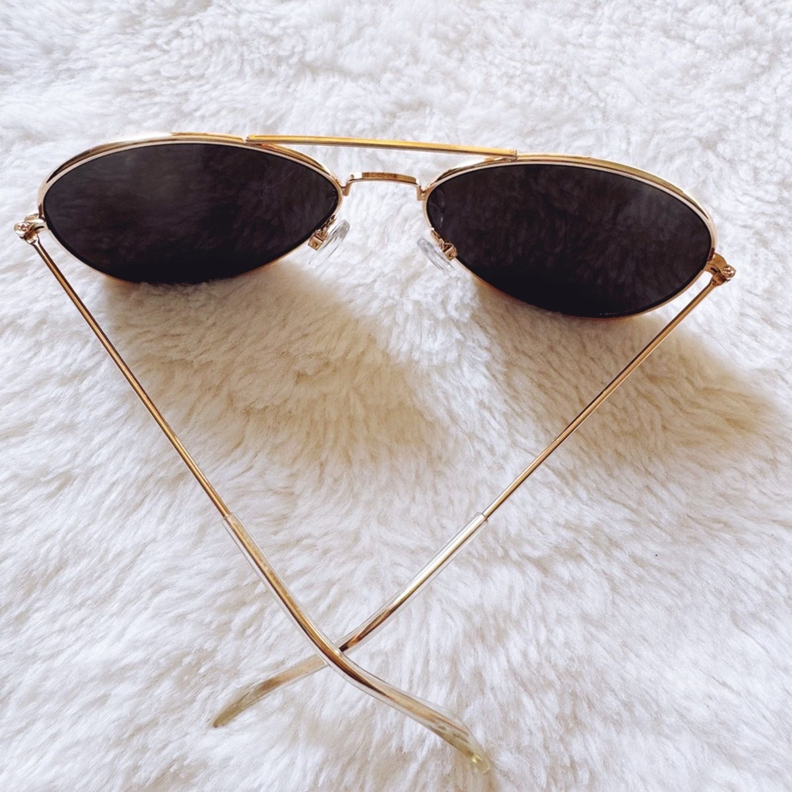 Other Francine Gold W/ Mirrored Lenses Aviator Sunglasses Size ONE SIZE - 12 Thumbnail