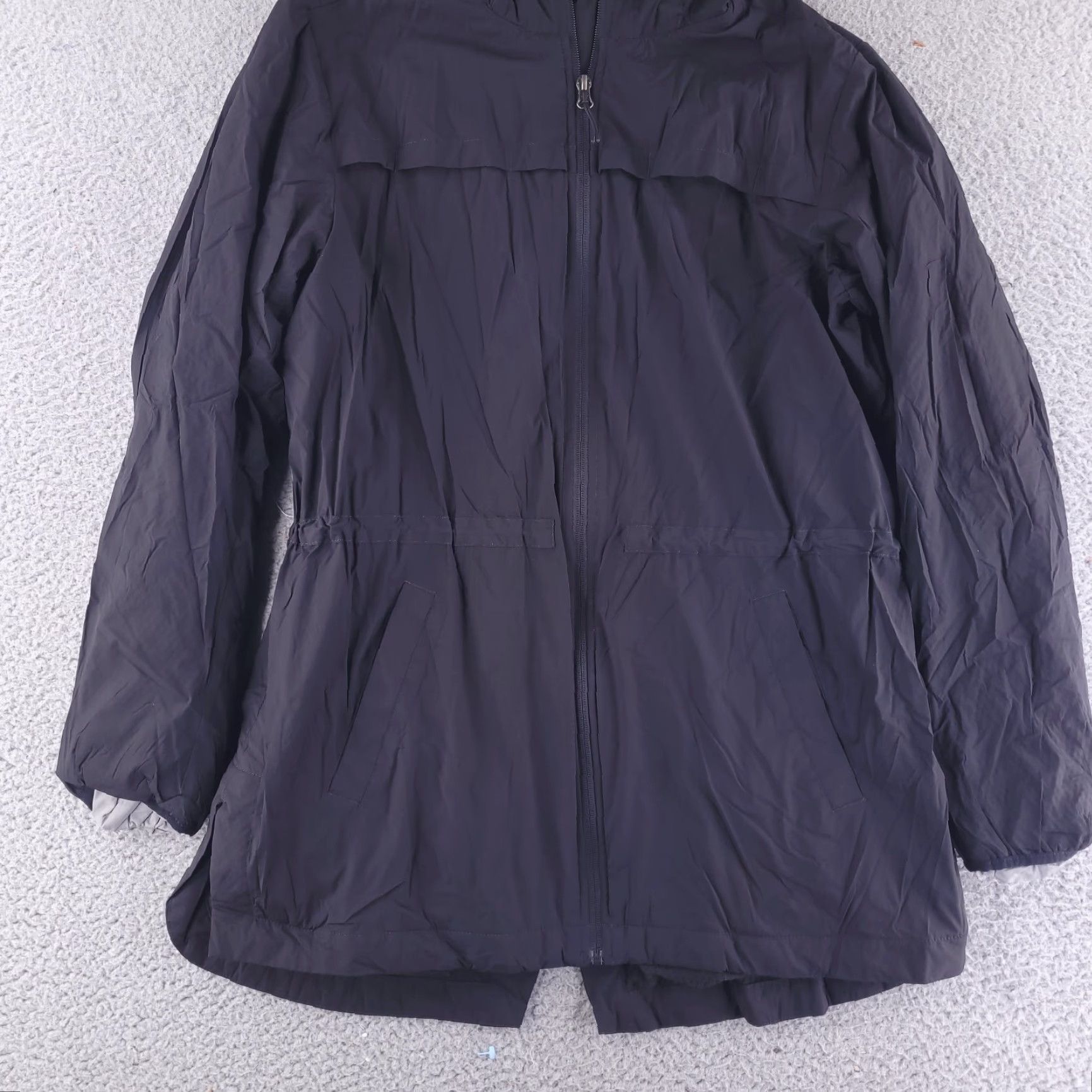 Vintage Duluth Jacket Womens Large Black Lightweight Gust-Off Mid-Length Zip Hooded Pockets Full Zip Basic Jacket Casual Travel Workwear Size L / US 10 / IT 46 - 2 Thumbnail