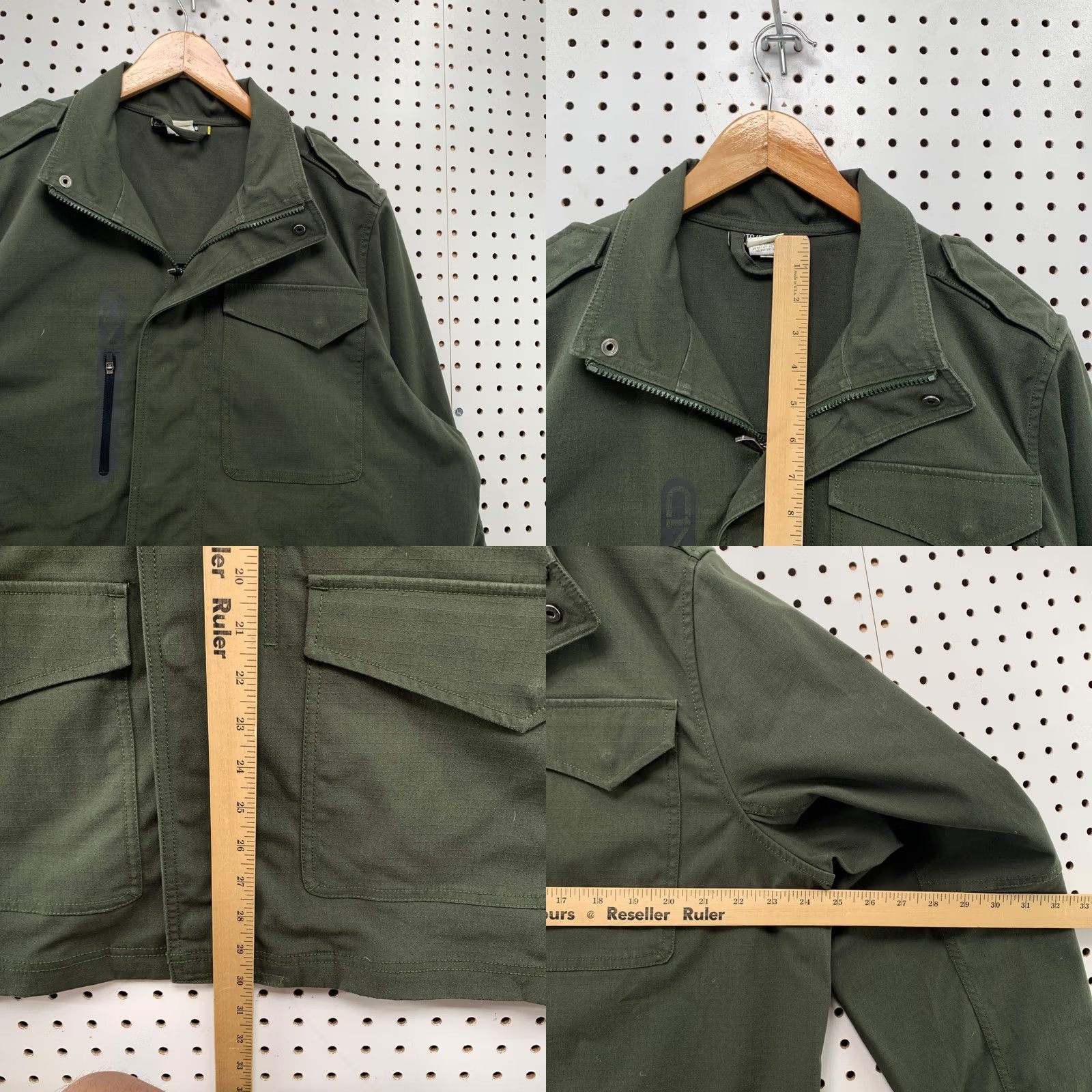 Under Armour Under Armour Jacket Men 2XL Green Canvas Zip Pockets Outdoor Army Military Size US XXL / EU 58 / 5 - 9 Thumbnail