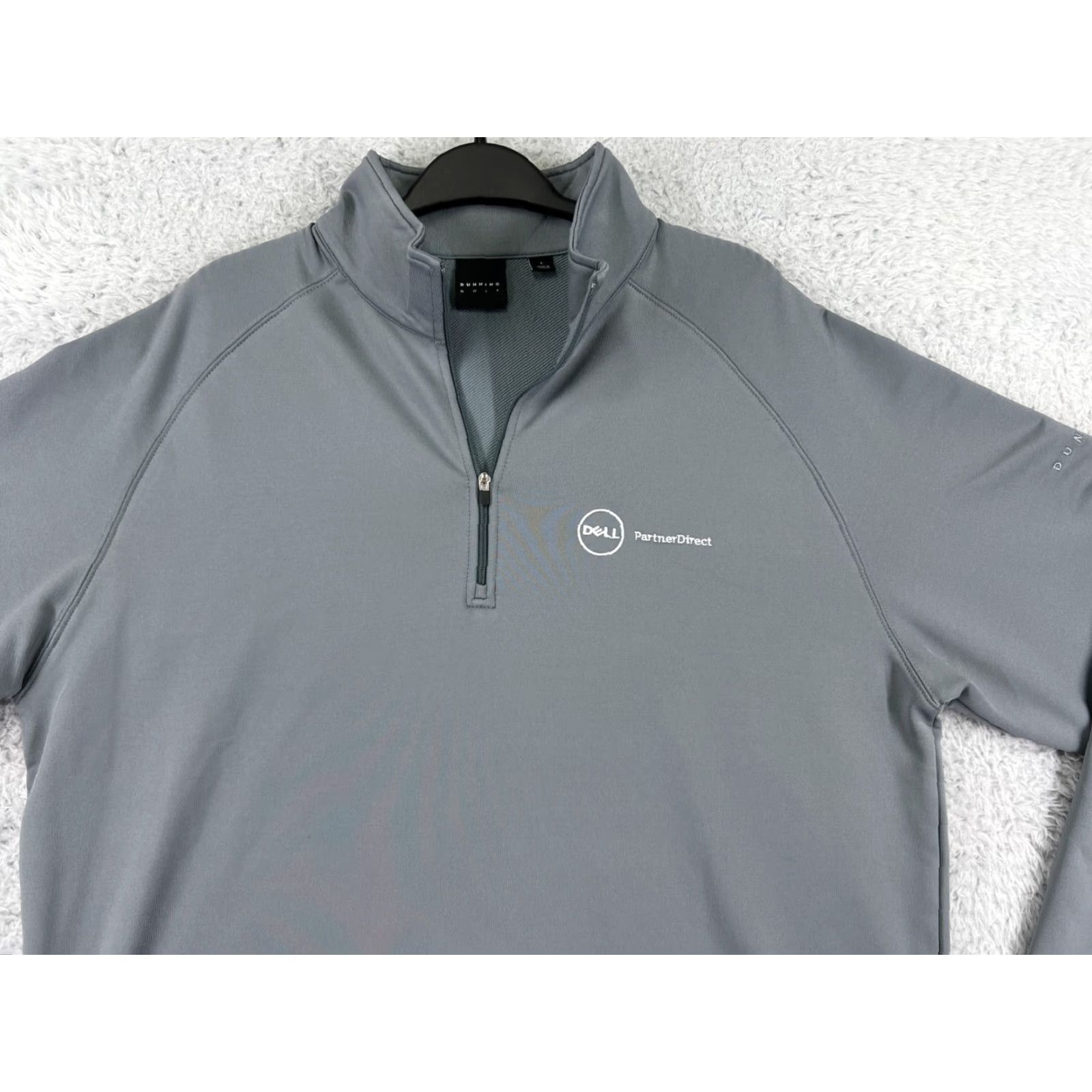 Equipment Dunning 1/4 Zip Sweater Mens Large L Gray Polyester Mock Neck Long Sleeve Pullover Shirt Casual Sports Logo Embroidered $ Size US L / EU 52-54 / 3 - 5 Thumbnail