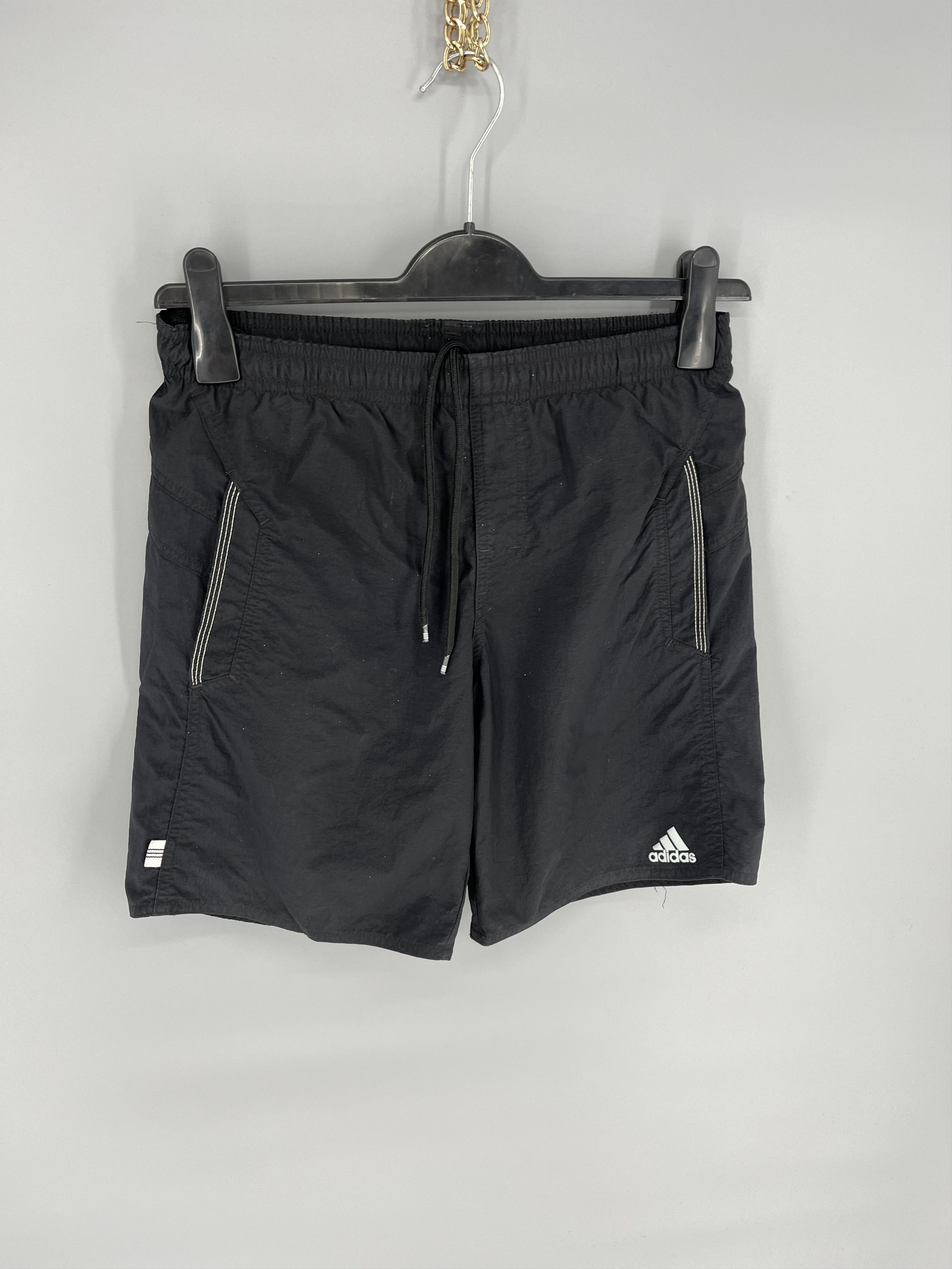 Adidas × Vintage Vintage Y2K Drill Adidas Stripes Logo Shorts Streetwear 90s Size US 30 / EU 46 - 4 Thumbnail