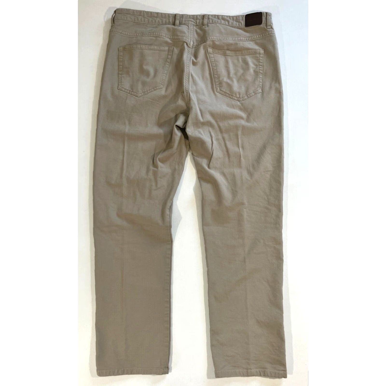 Peter Millar Peter Millar Crown Vintage Canvas Five-Pocket Pants Mens Sz 36x30 Tan Flat Front Stretch Denim Chino Size US 36 / EU 52 - 2 Thumbnail