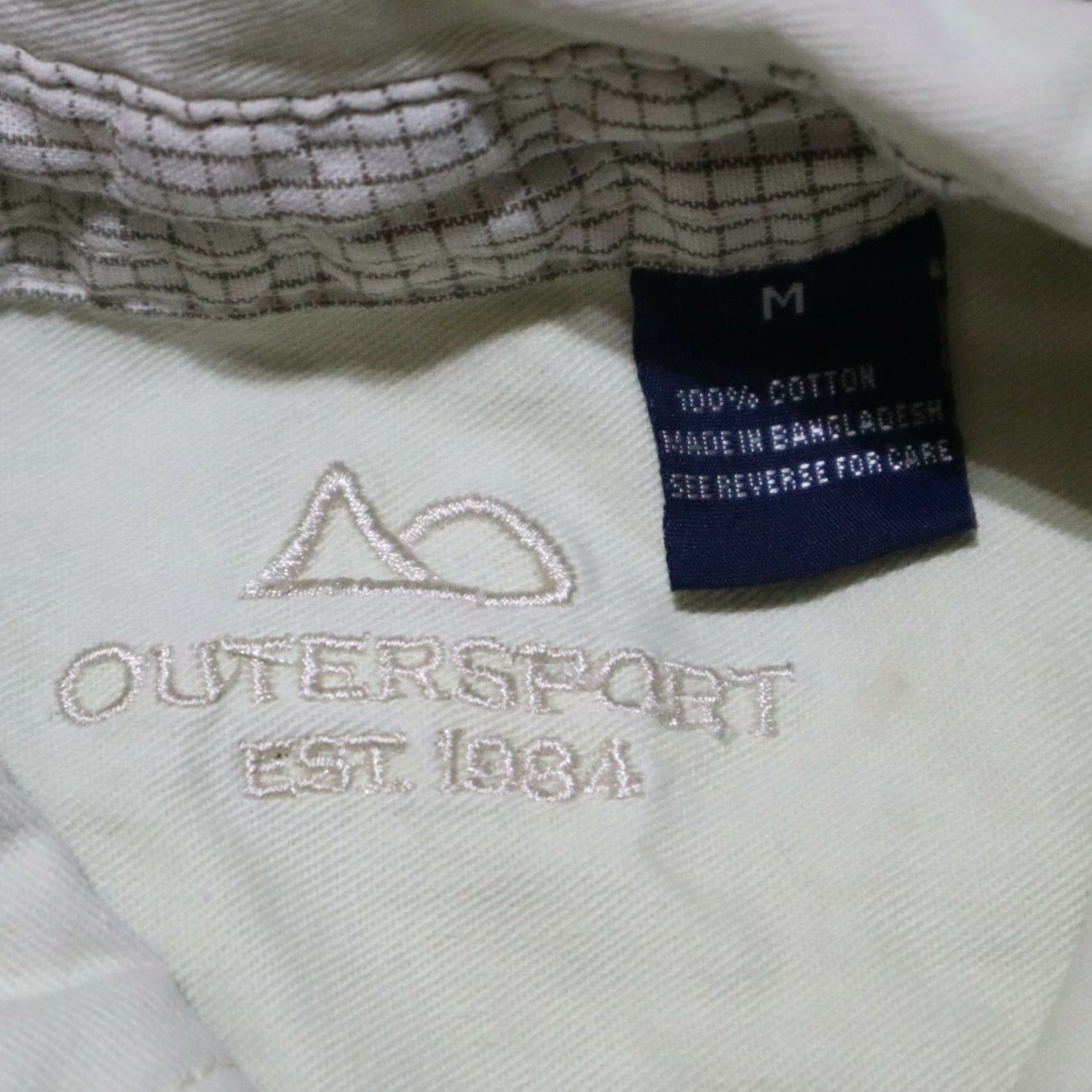 Vintage VINTAGE Outersport Shirt Men M 100% Cotton Yellow Button-Up 100% Cotton Den nim Vintage 90s? (avoid extra not in title) Size US M / EU 48-50 / 2 - 4 Thumbnail