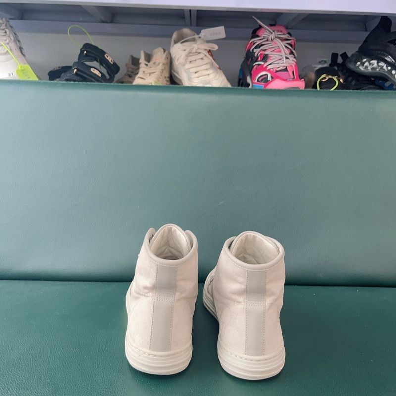Gucci Gucci Monogram White High-Top Sneakers for Women -2508 Size US 5.5 / IT 35.5 - 3 Thumbnail
