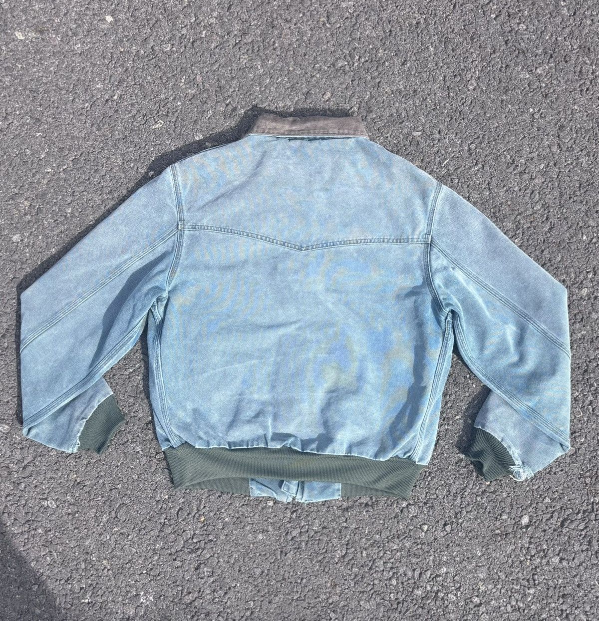 Carhartt 90’s Carhartt J14 HTG Green Santa Fe Bomber Jacket Size US M / EU 48-50 / 2 - 2 Thumbnail