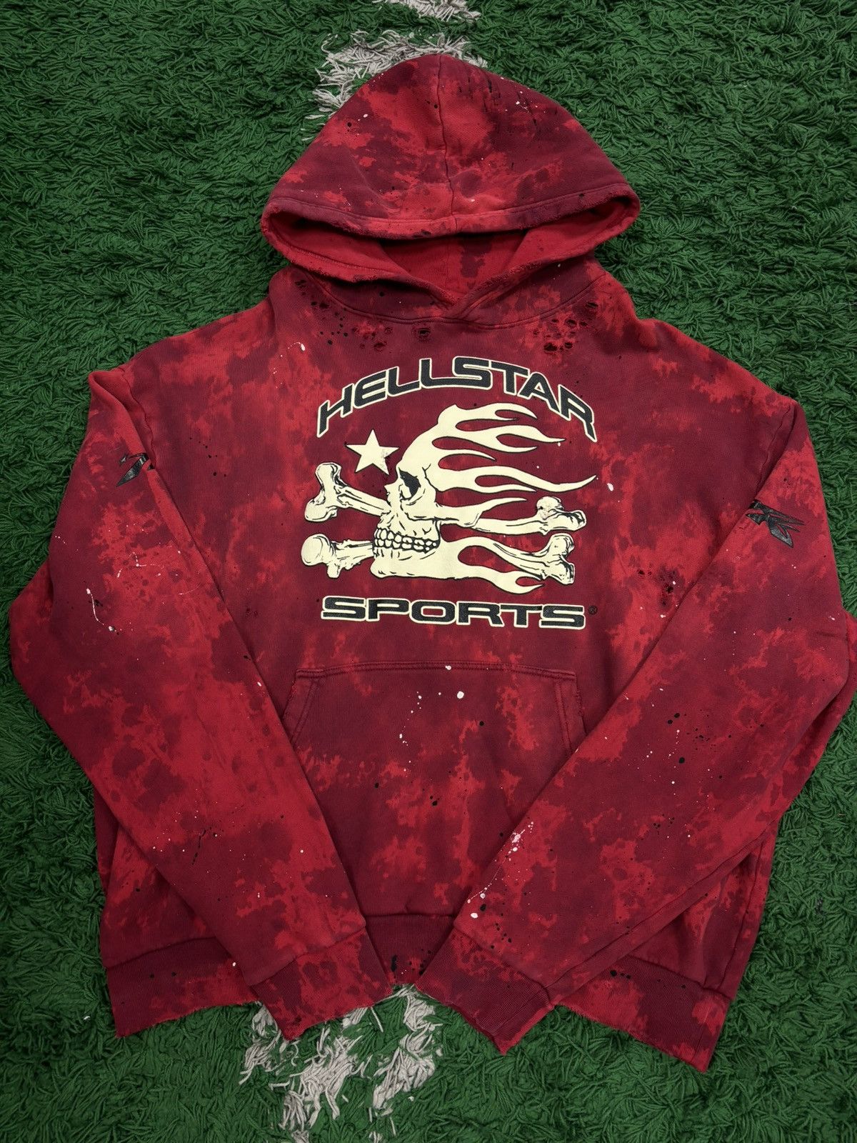 image of Hellstar Sports Red Hoodie arge, Men's (Size 2XL)