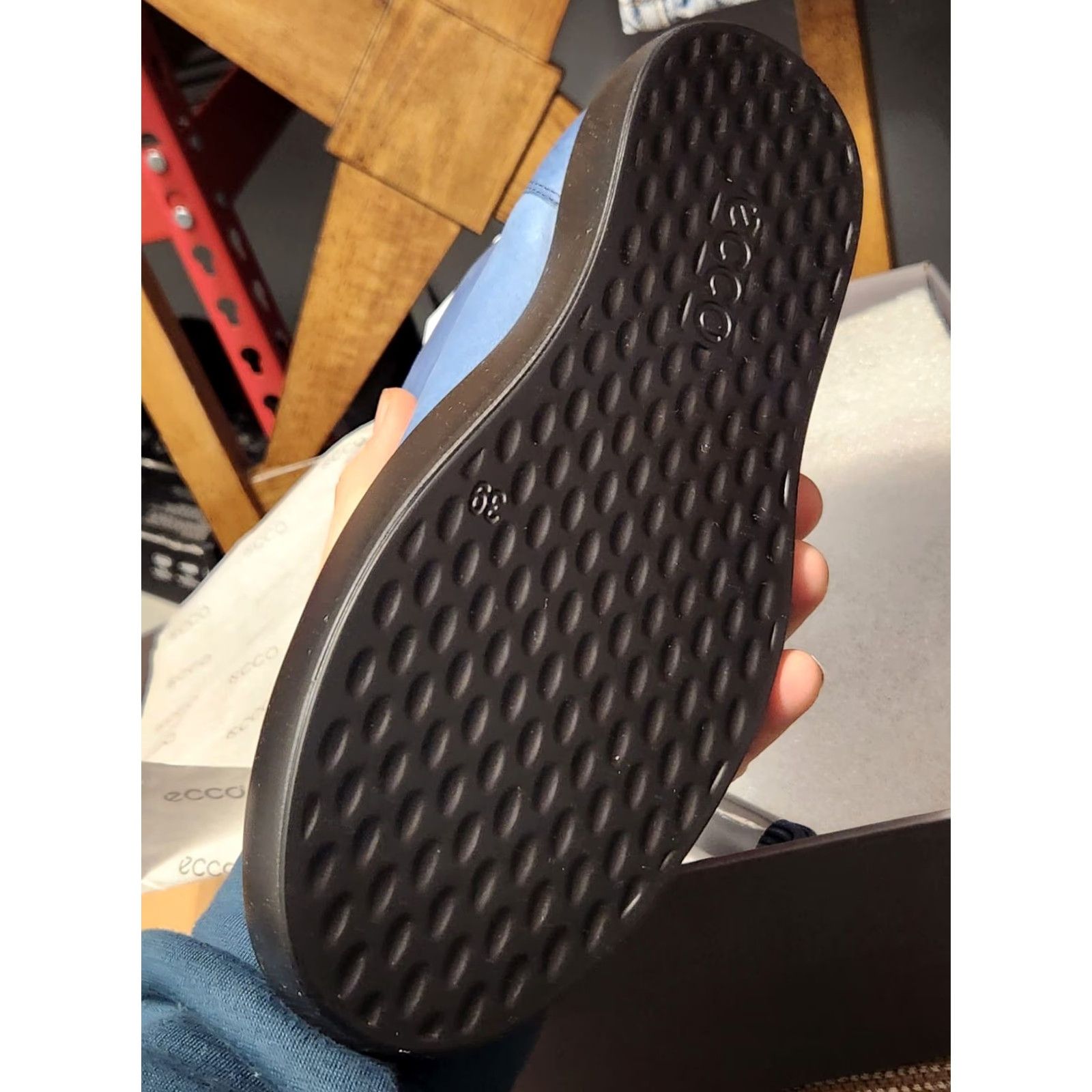 Ecco ECCO Sneaker High-Top Ecco Soft 8 Tie II Indigo Blue 5.5 US 39 EU Men Athletic Shoes Size US 6 / EU 39 - 4 Thumbnail