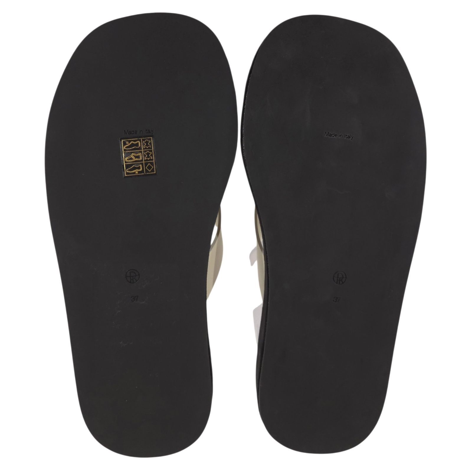 The Row The Row Ginza Slide Sandals US 7 IT 37 Womens Natural Black Size US 7 / IT 37 - 8 Thumbnail