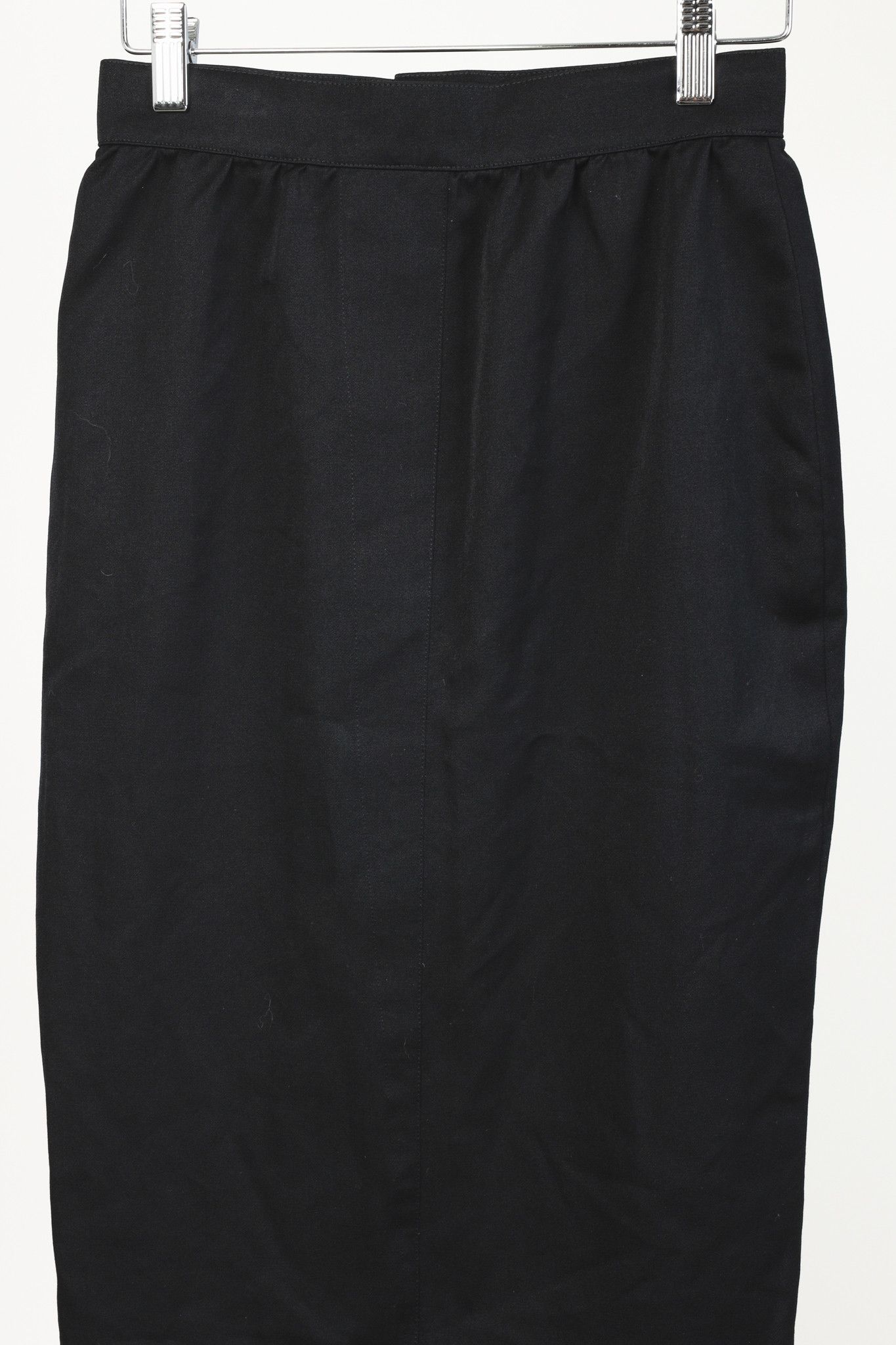 Thierry Mugler Thierry Mugler Vintage Black Wool Pencil Skirt Size 25" / US 0 / IT 36 - 3 Thumbnail