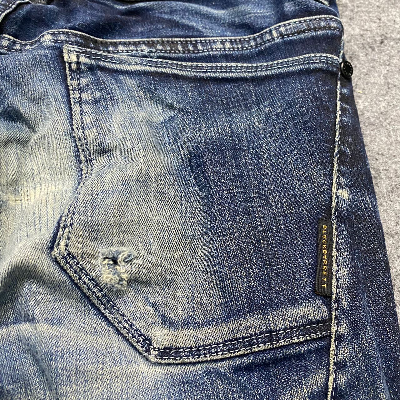 Black Barrett 💥Vintage Black Barrett by Neil Barrett Skinny Denim Size US 29 - 14 Thumbnail