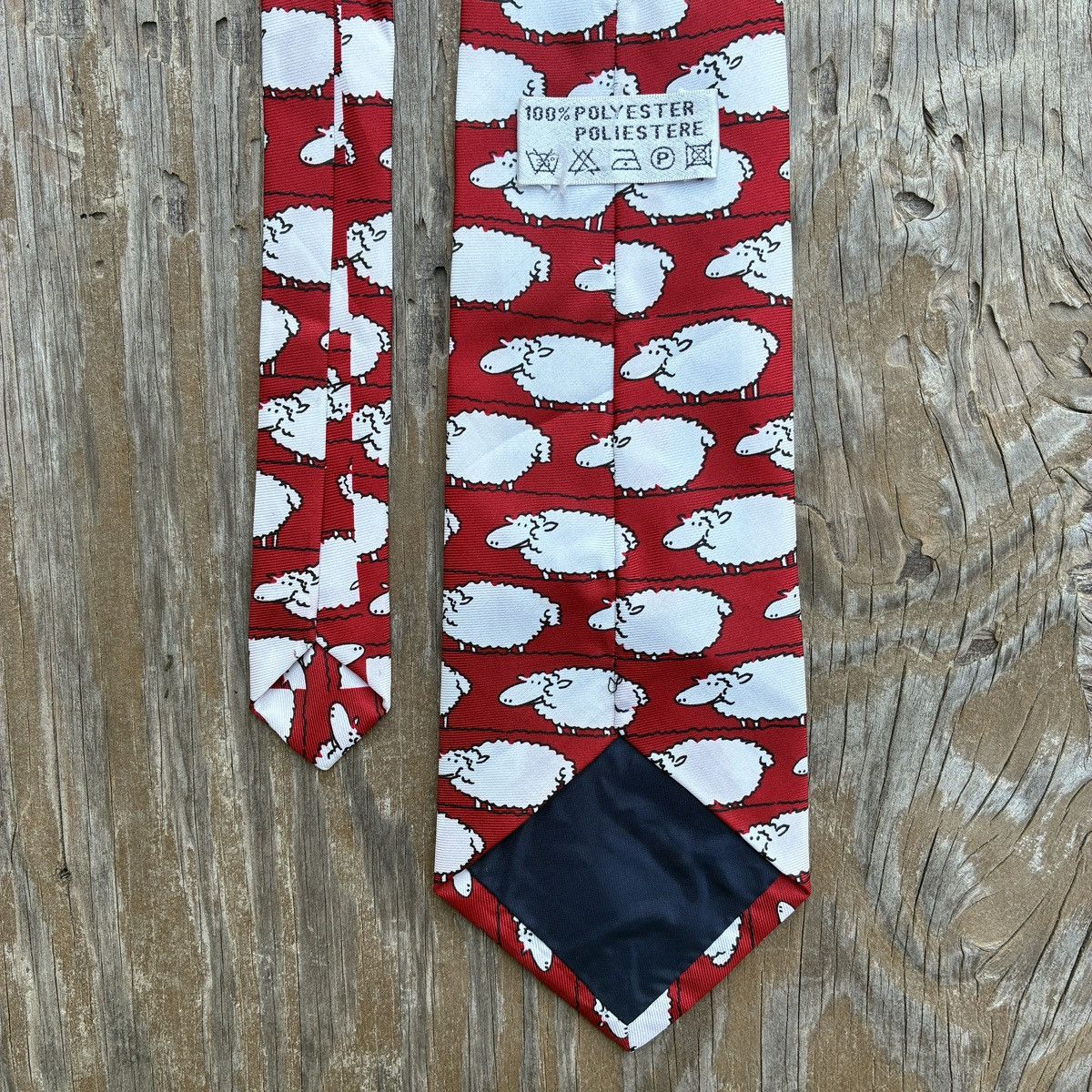 Other Vintage 80s Bah Bah Black Sheep Novelty Funny Neck Tie Size ONE SIZE - 3 Thumbnail