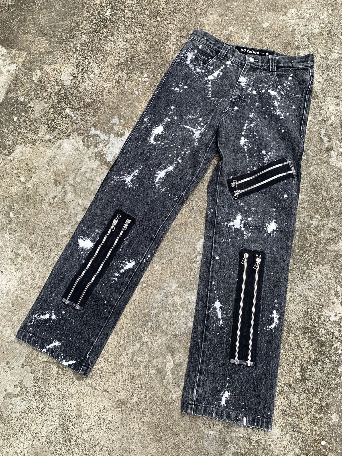 Japanese Brand × No Future No Future Zipper Jeans Size US 30 / EU 46 - 4 Thumbnail