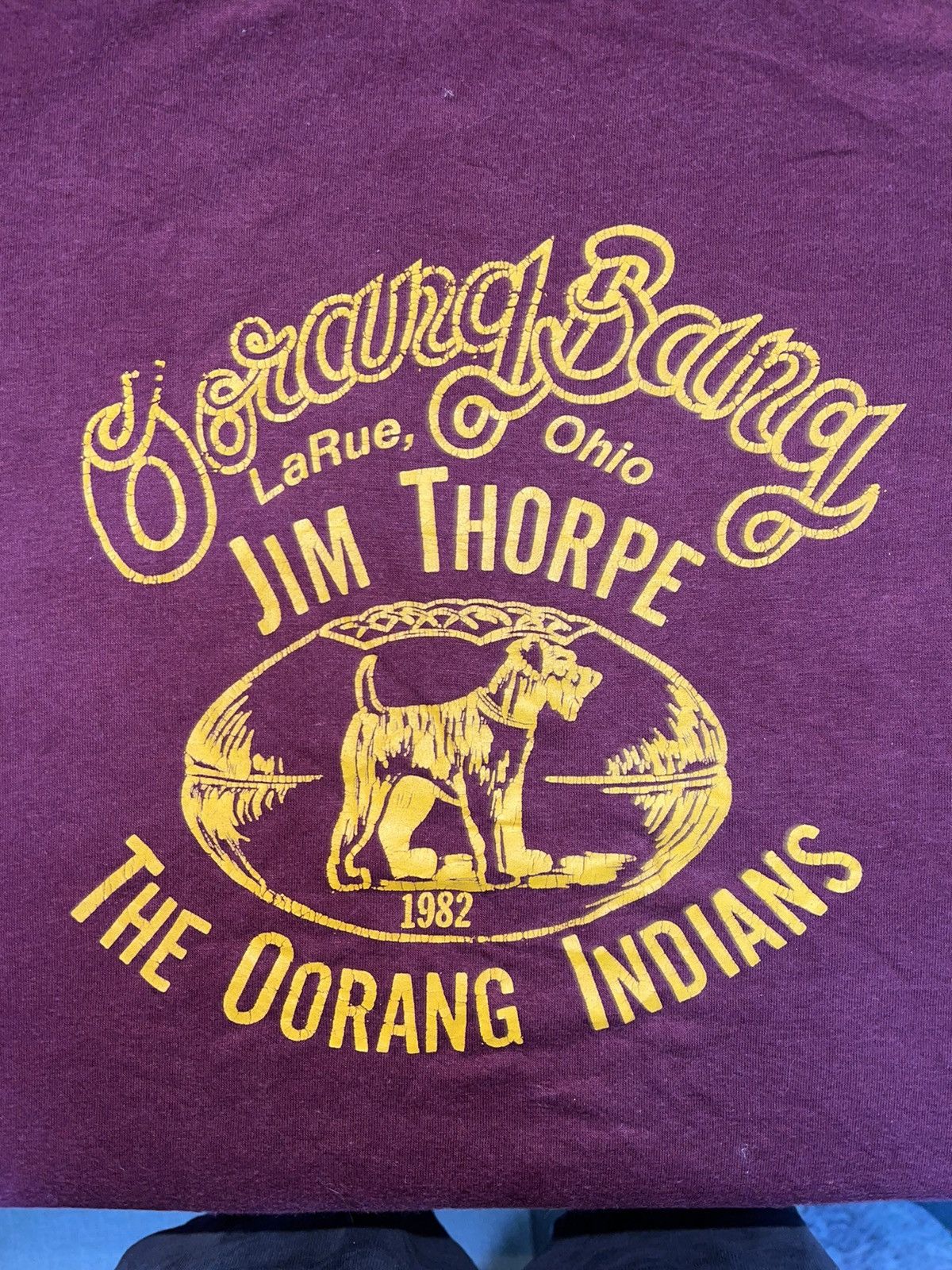 NFL × Vintage VINTAGE OORANG INDIANS 1982 JIM THORPE FOOTBALL H.WOLF Size US L / EU 52-54 / 3 - 2 Thumbnail