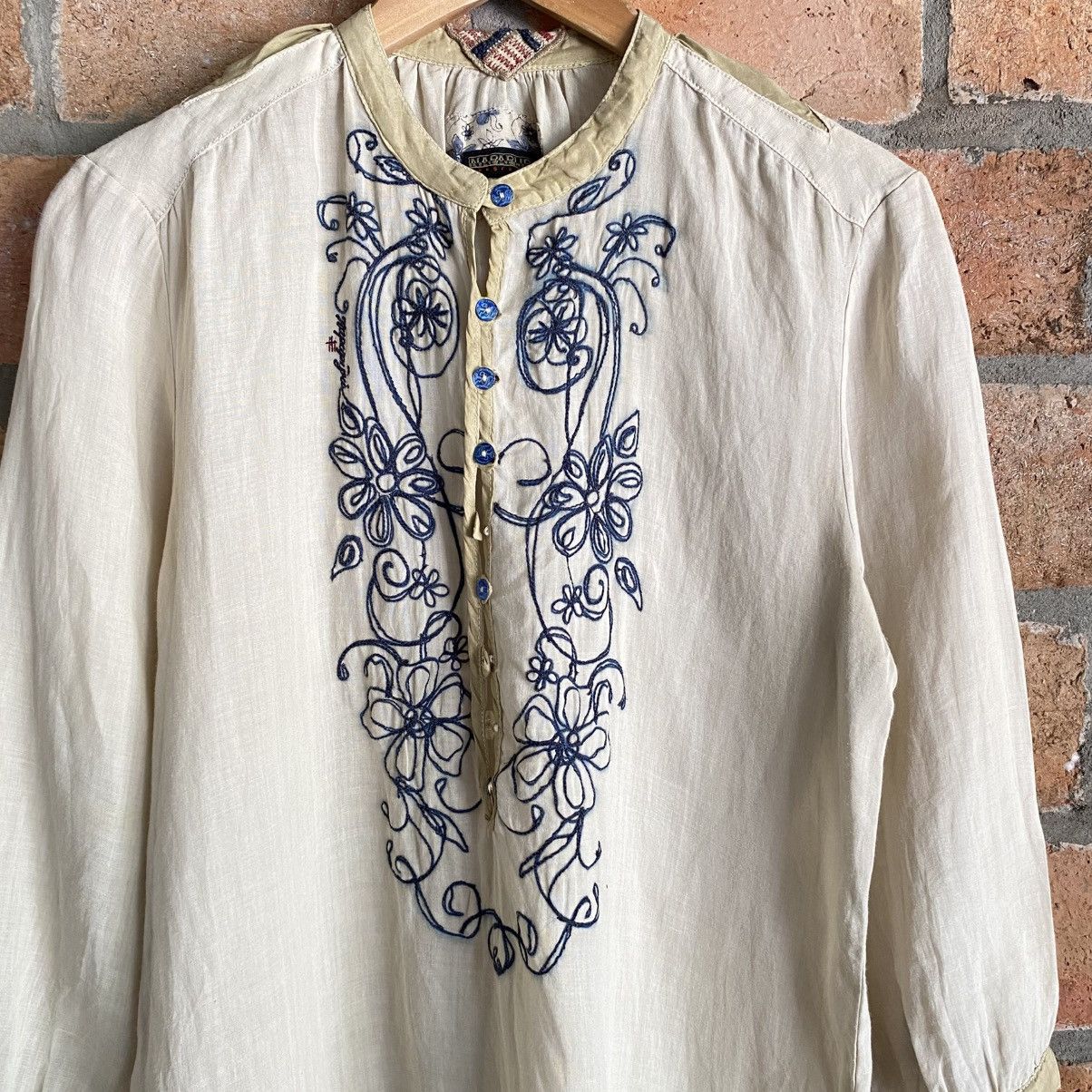 Napapijri NAPAPIJRI Boho Indian Embroidered Tunic Size M / US 6-8 / IT 42-44 - 3 Thumbnail