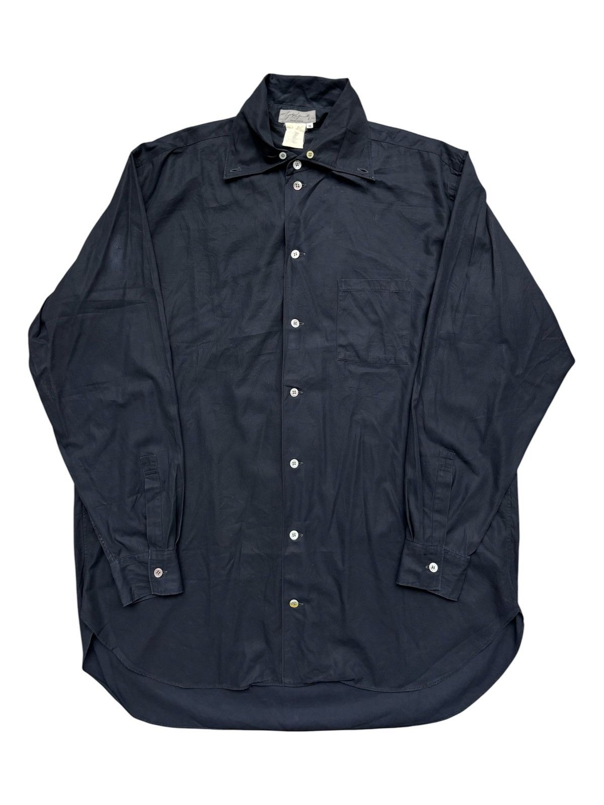 Yohji Yamamoto 1980s Pour Homme Oversized Button Shirt Size US M / EU 48-50 / 2 - 1 Thumbnail