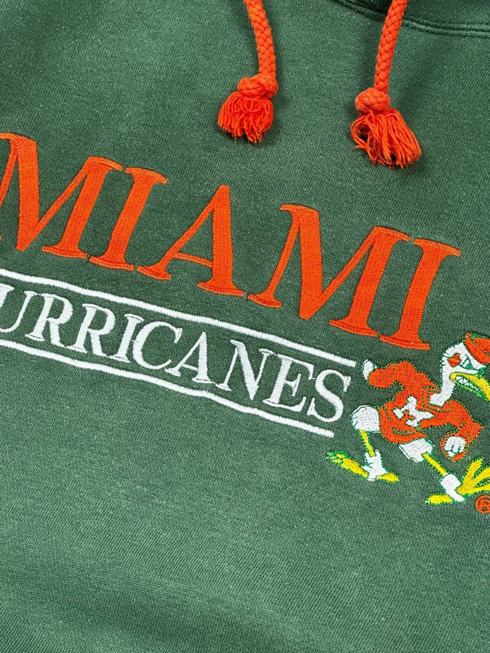 Vintage Vintage Miami Hurricanes Rare Oversized Hoodie Size US XL / EU 56 / 4 - 7 Thumbnail