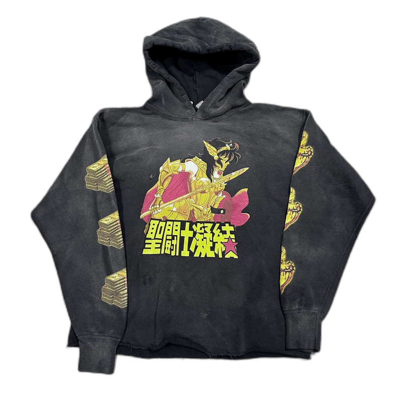 Saint Michael Saint Michael CLOT Black Graphic Hoodie Size US L / EU 52-54 / 3 - 1 Thumbnail