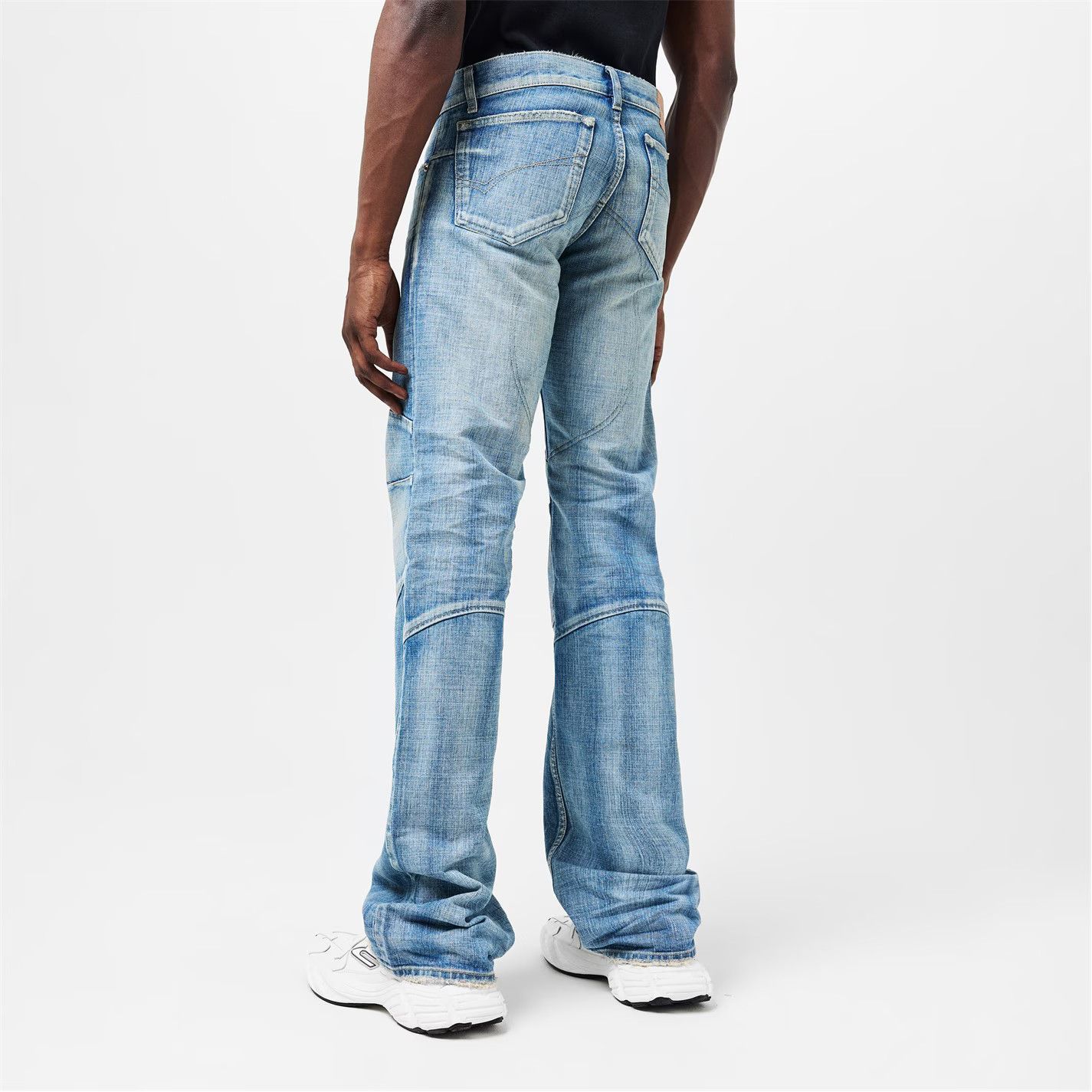 Balenciaga o1g2r1mq0226 Low Waist Slim Fit Jeans In Blue Size US 32 / EU 48 - 4 Thumbnail