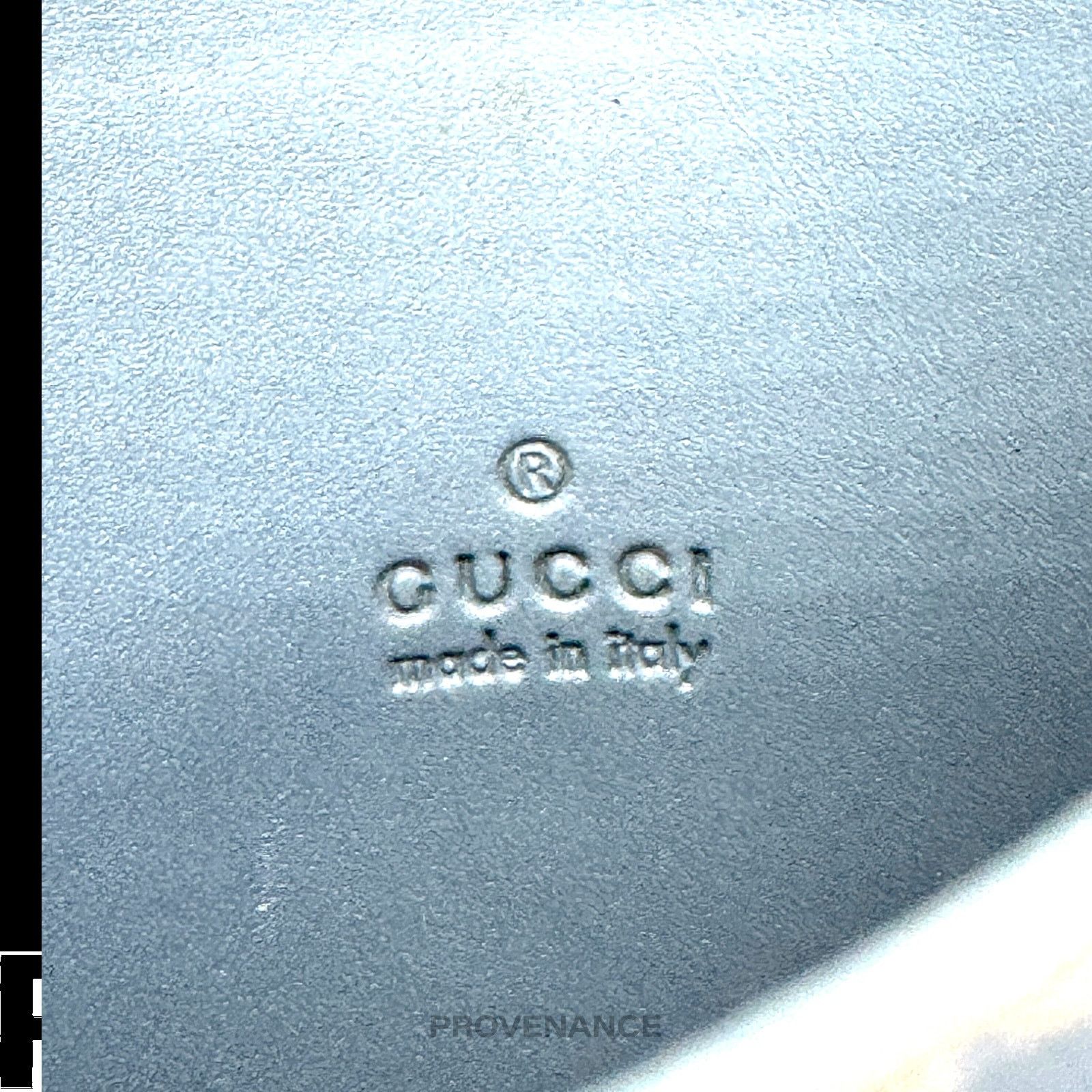 Gucci 🔴 Gucci Card Holder Wallet - Powder Blue Guccissima Leather Size ONE SIZE - 6 Thumbnail