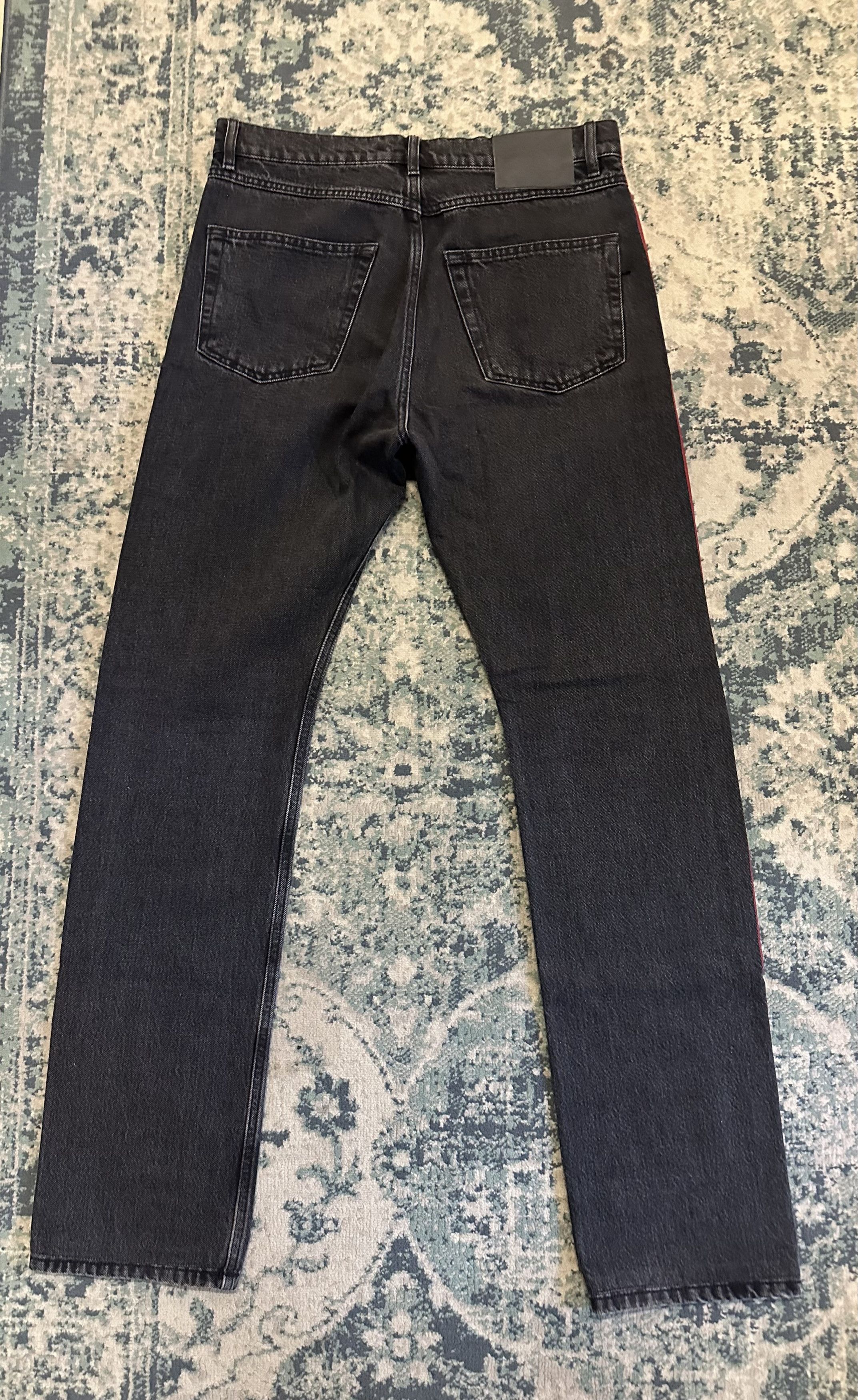 Balenciaga Balenciaga Red stripe Denim | Grailed