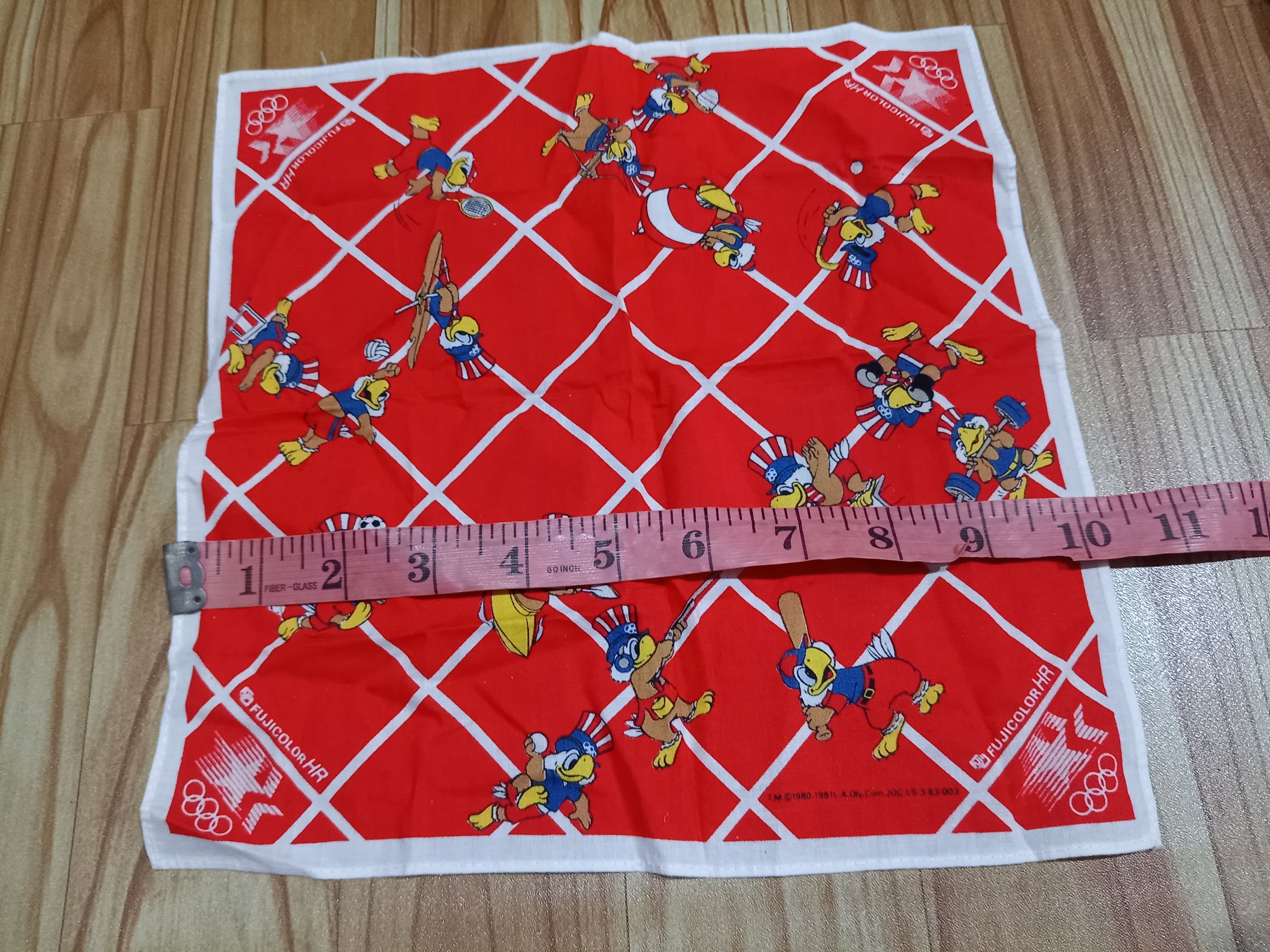 USA Olympics Olympic handkerchief bandana fujicolour 80's Size ONE SIZE - 4 Thumbnail