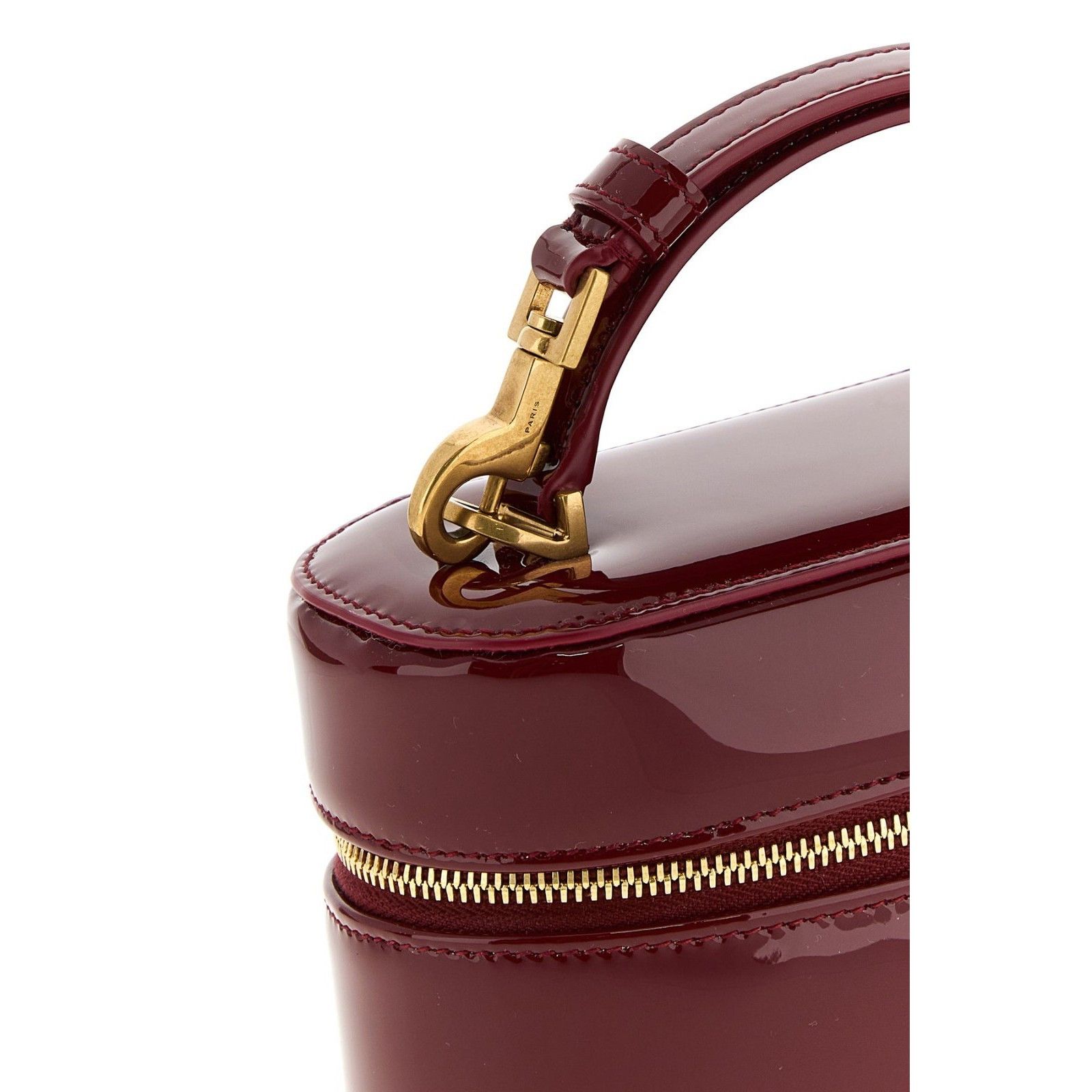 Saint Laurent Paris SAINT LAURENT $2300 Gaby Vanity Lust Rose Patent Leather Top Size ONE SIZE - 4 Thumbnail