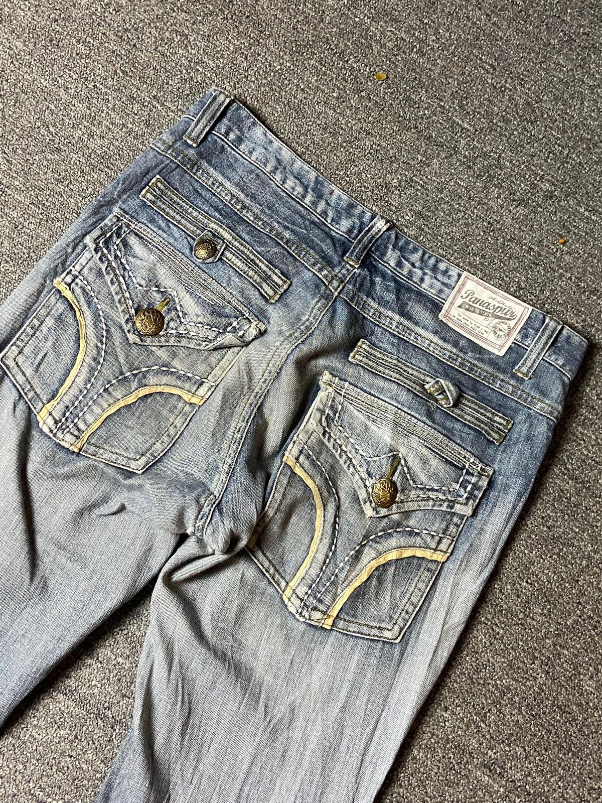 Japanese Brand × Vintage Vintage PANASPUR Distressed Denim Ripped Jeans (122) Size US 32 / EU 48 - 9 Thumbnail