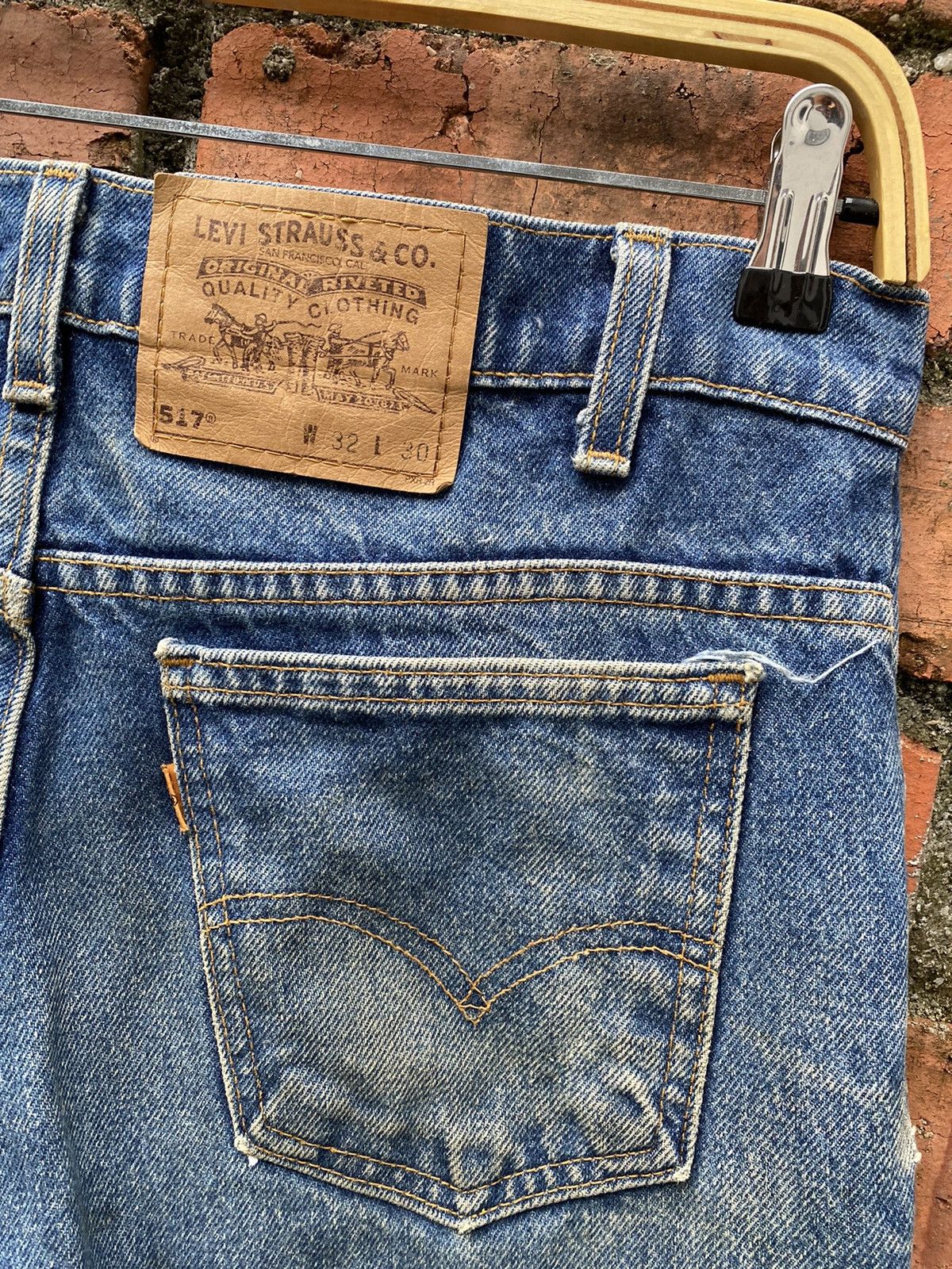 Levi's × Levi's Vintage Clothing × Vintage W32x29.5 Vintage levi's 517 flare bootcut orange tab Size US 32 / EU 48 - 4 Thumbnail