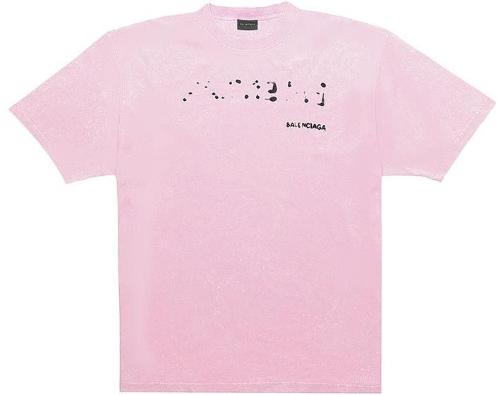 Balenciaga hand-drawn balenciaga t-shirt large fit pink Size US XL / EU 56 / 4 - 1 Thumbnail