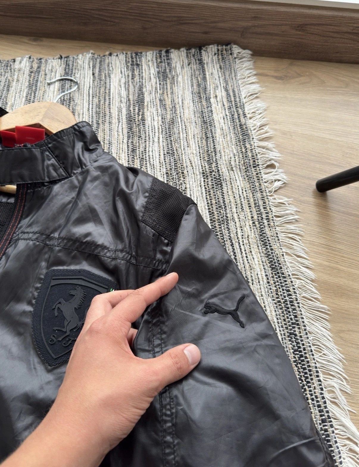 Ferrari × Puma Puma Ferrari Classic Nylon Zip Light Jacket Black Size M Men Size US M / EU 48-50 / 2 - 7 Thumbnail
