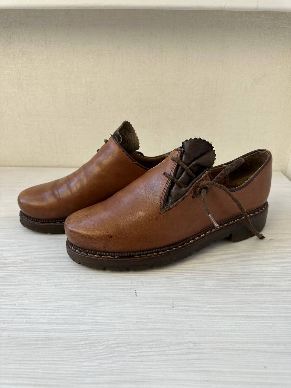Leather Meindl Traditional Leather Shoes Trachten Haferl Alpine Size US 7 / EU 40 - 3 Thumbnail