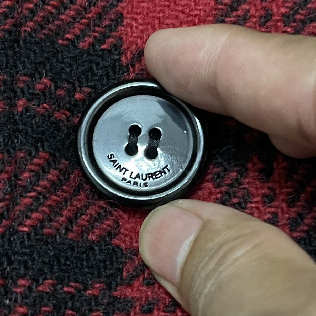 Saint Laurent Paris Runway FW14 SLP Hedi Slimane Western Coat Checked Suede Size US M / EU 48-50 / 2 - 10 Thumbnail
