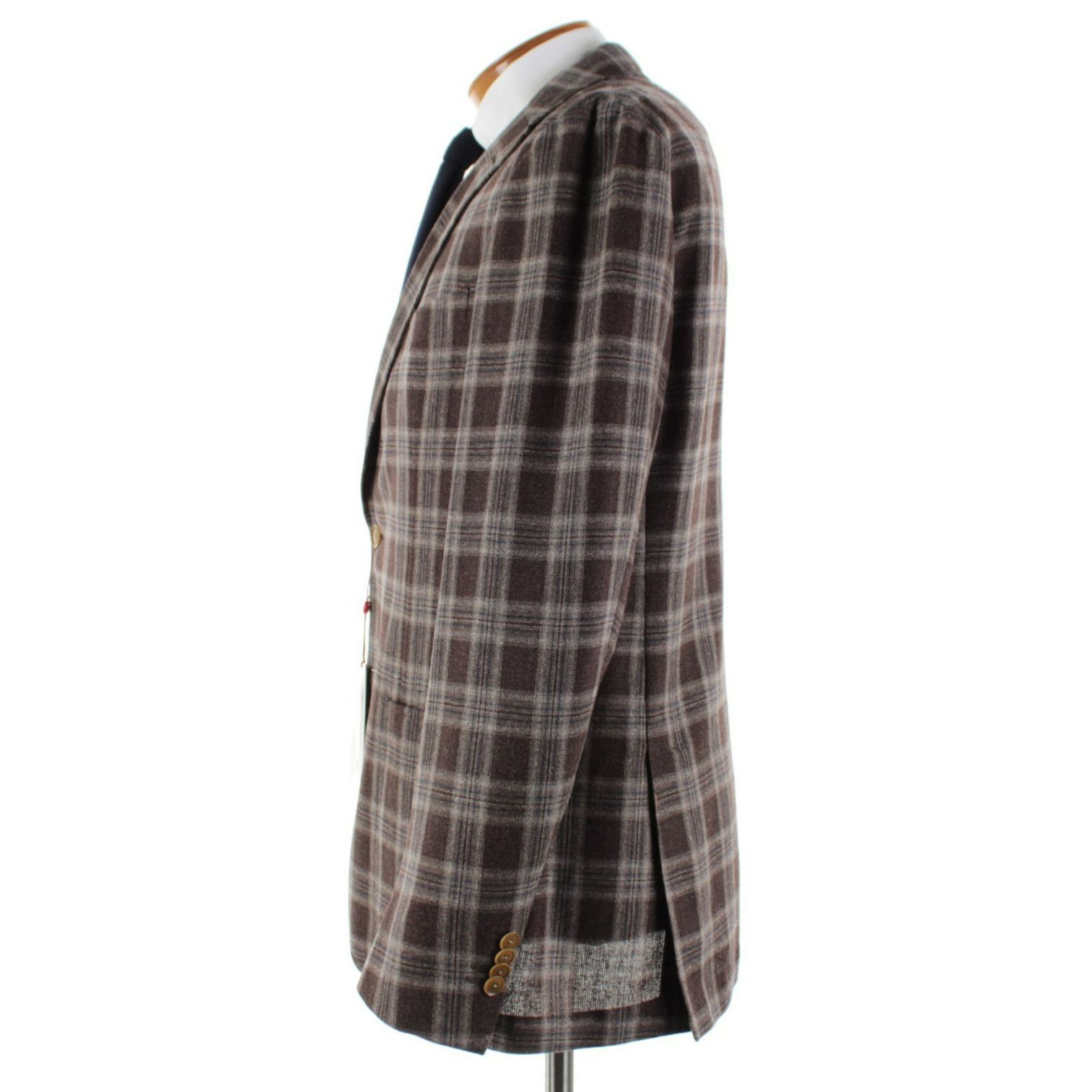 Luciano Barbera Luciano Barbera Sport Coat Size 42 US in Brown Size 42R - 4 Thumbnail