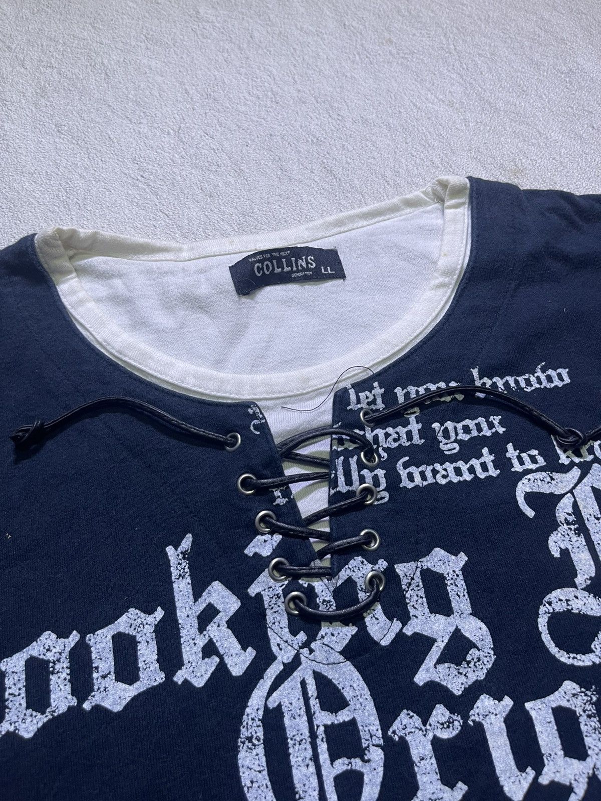 Japanese Brand Y2K COLLINS long sleeve tshirt Size US M / EU 48-50 / 2 - 4 Thumbnail